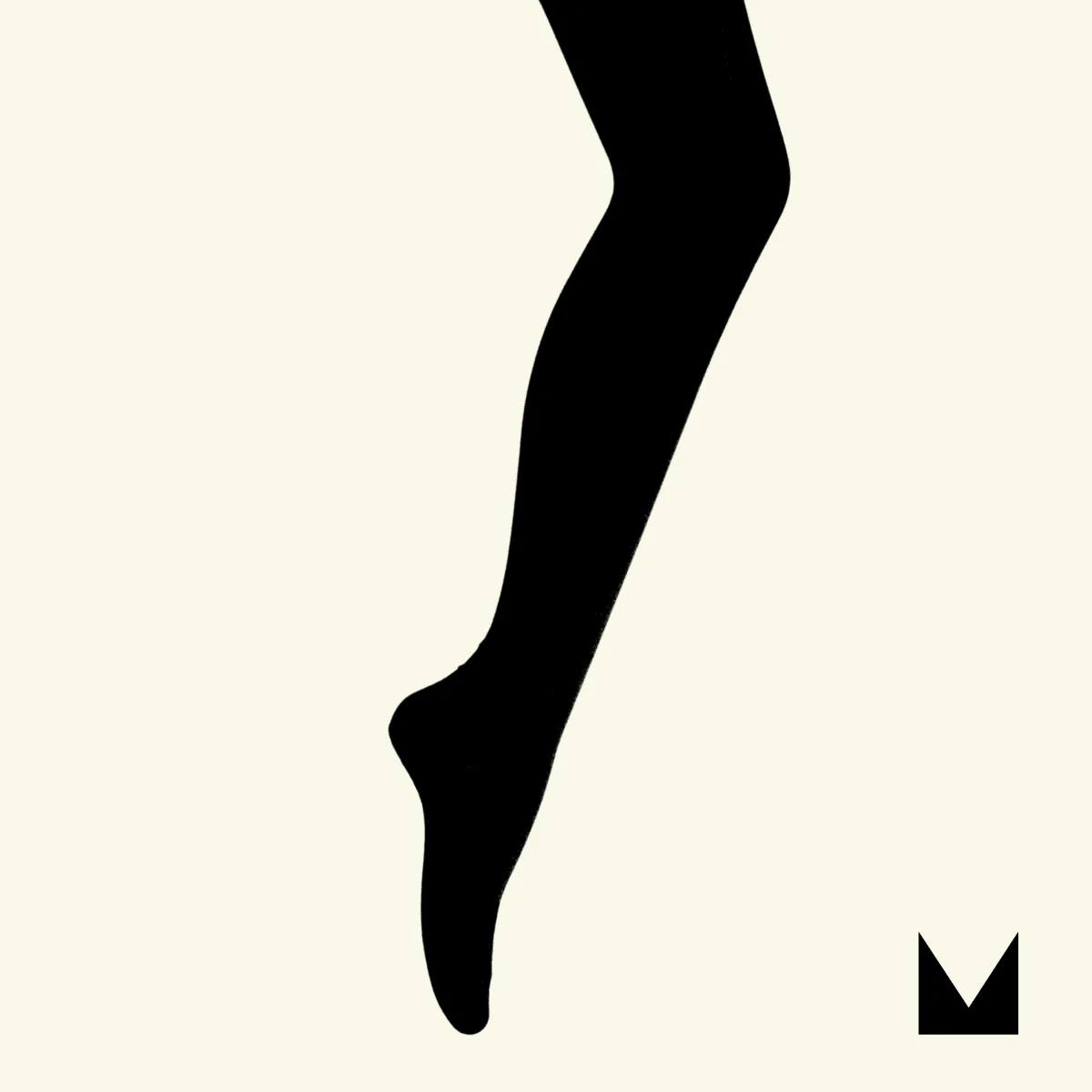 Lamington Organic Cotton Flat Knit Tights - Black