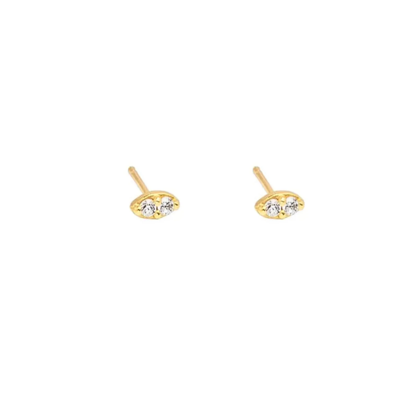 Lindi Kingi Blanc Earring Set - Gold