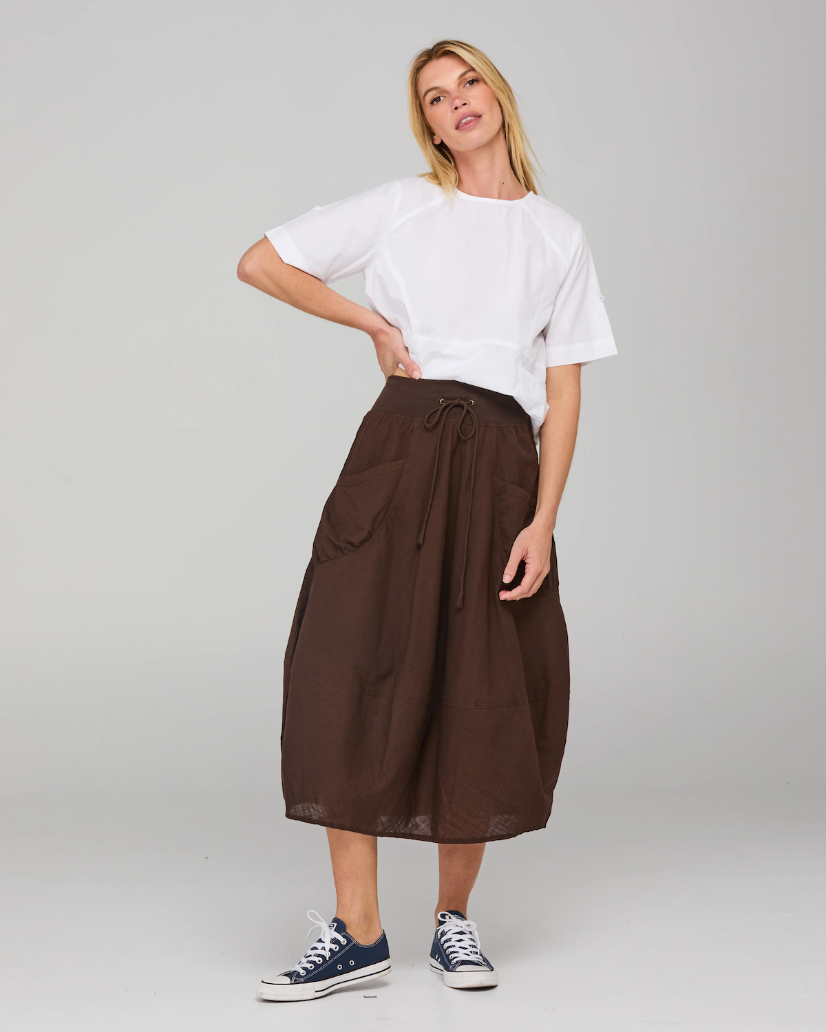 Boom Shankar Guru Skirt - Ground Coffee