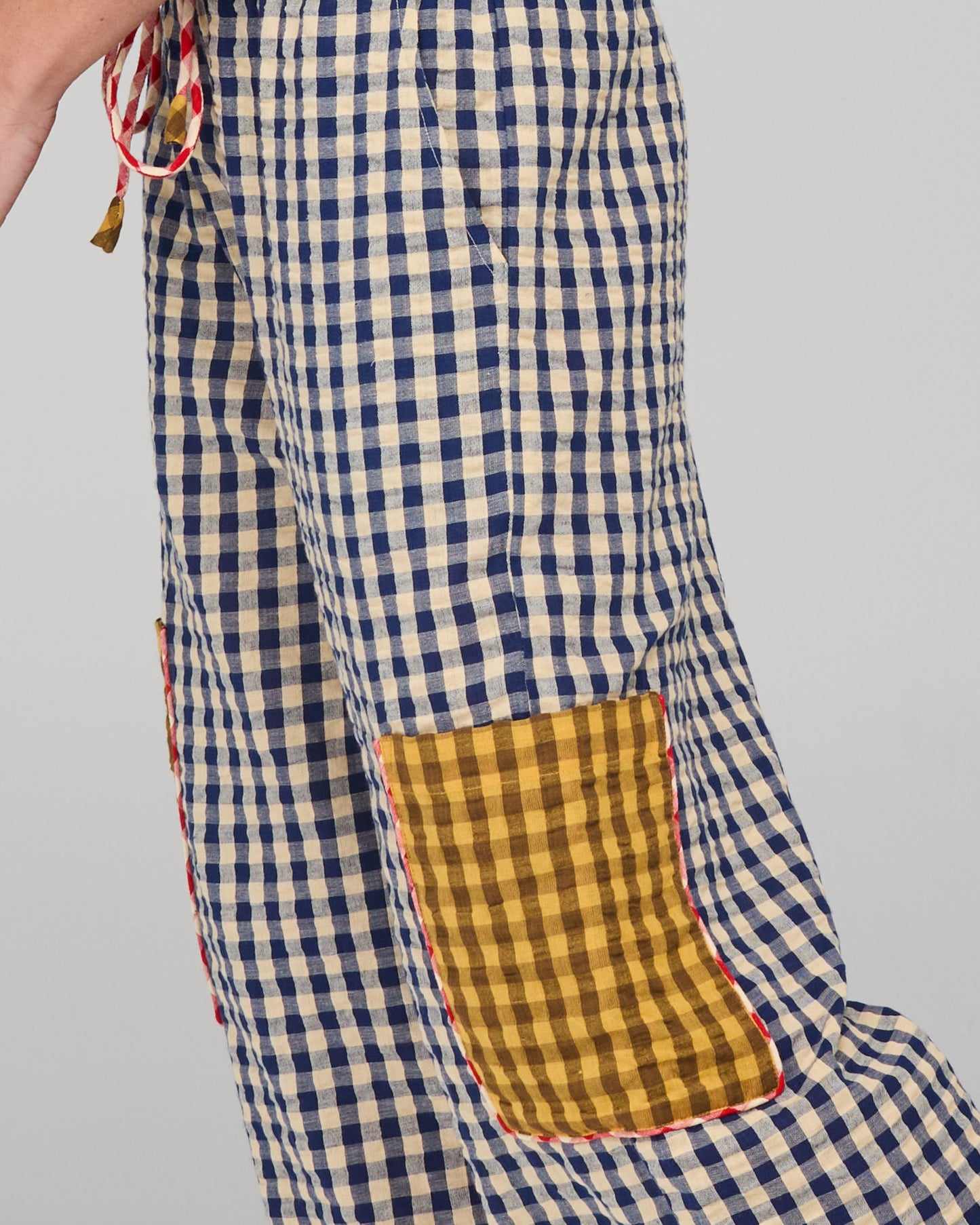 Boom Shankar Evelina Pant - Navy Spliced