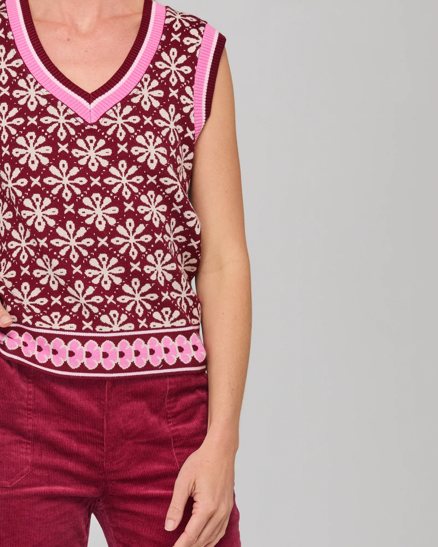 Boom Shankar Gigi Vest - Merlot