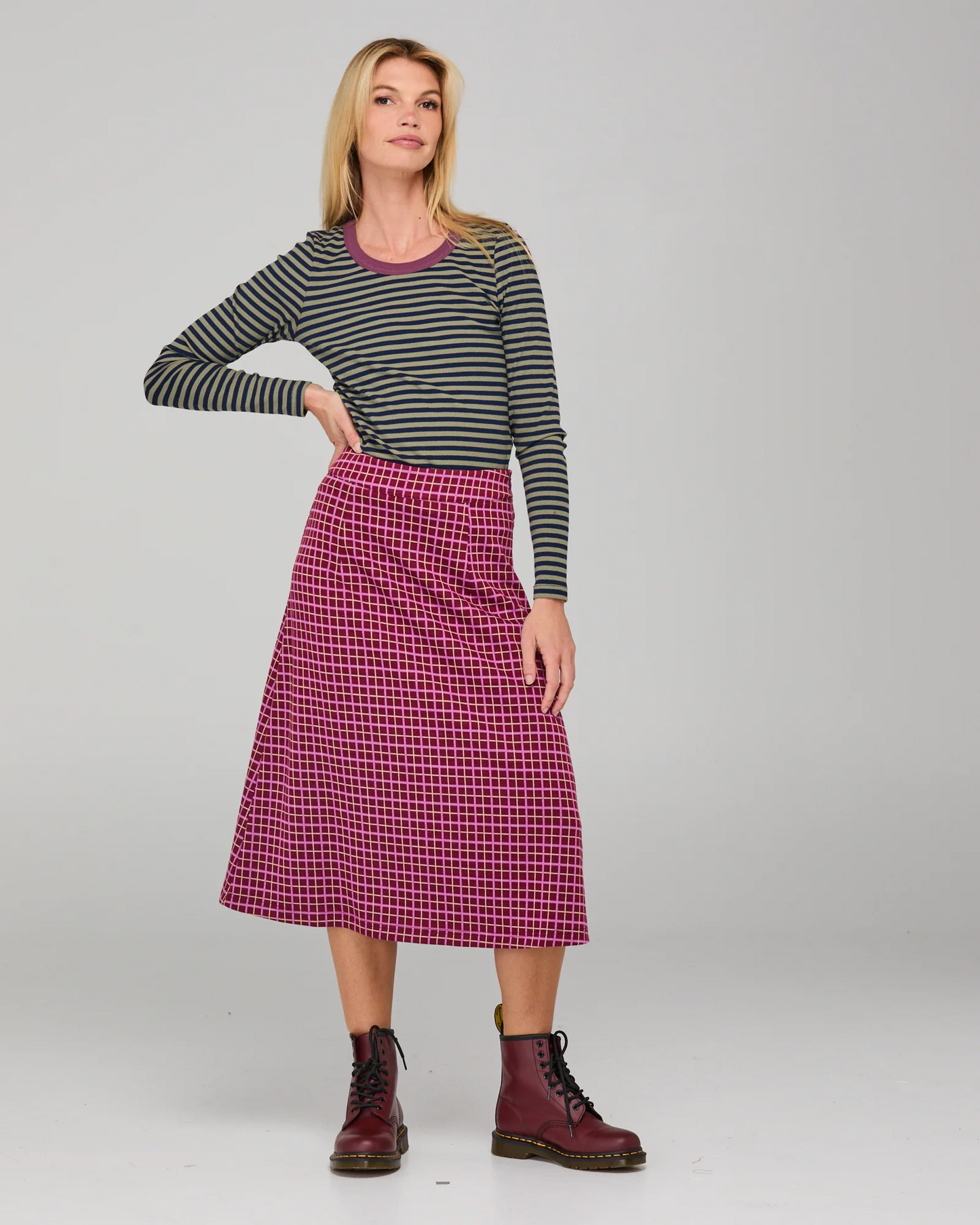 Boom Shankar Aiko Skirt - Himari Check