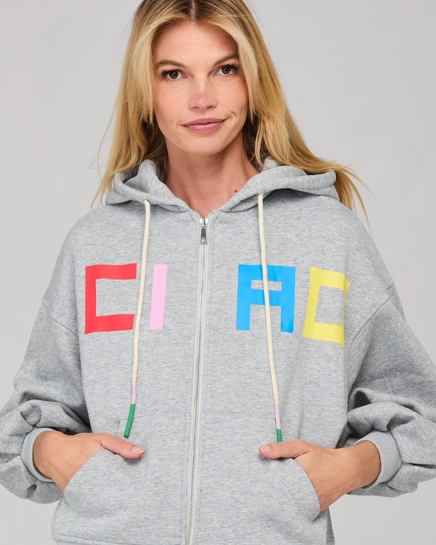 Boom Shankar Ciao Hoodie - Grey Marle