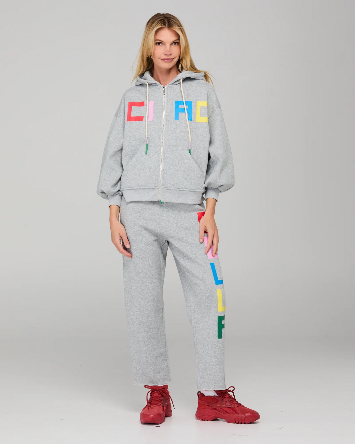 Boom Shankar Ciao Hoodie - Grey Marle