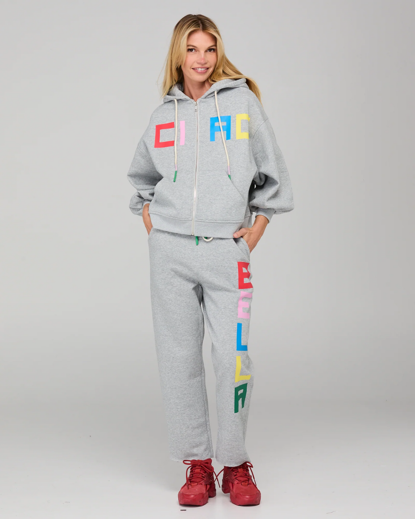 Boom Shankar Bella Track Pant - Grey Marle