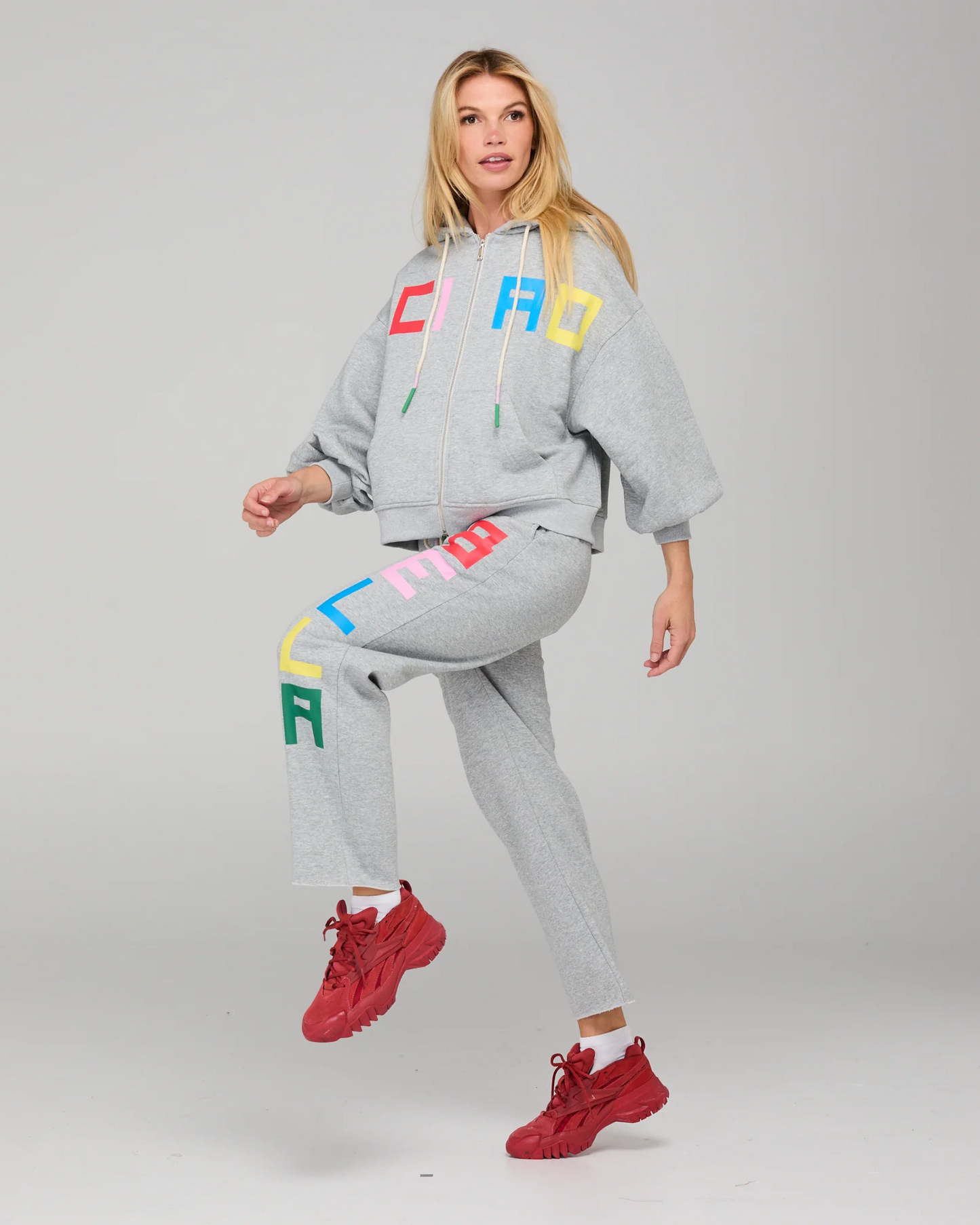 Boom Shankar Bella Track Pant - Grey Marle