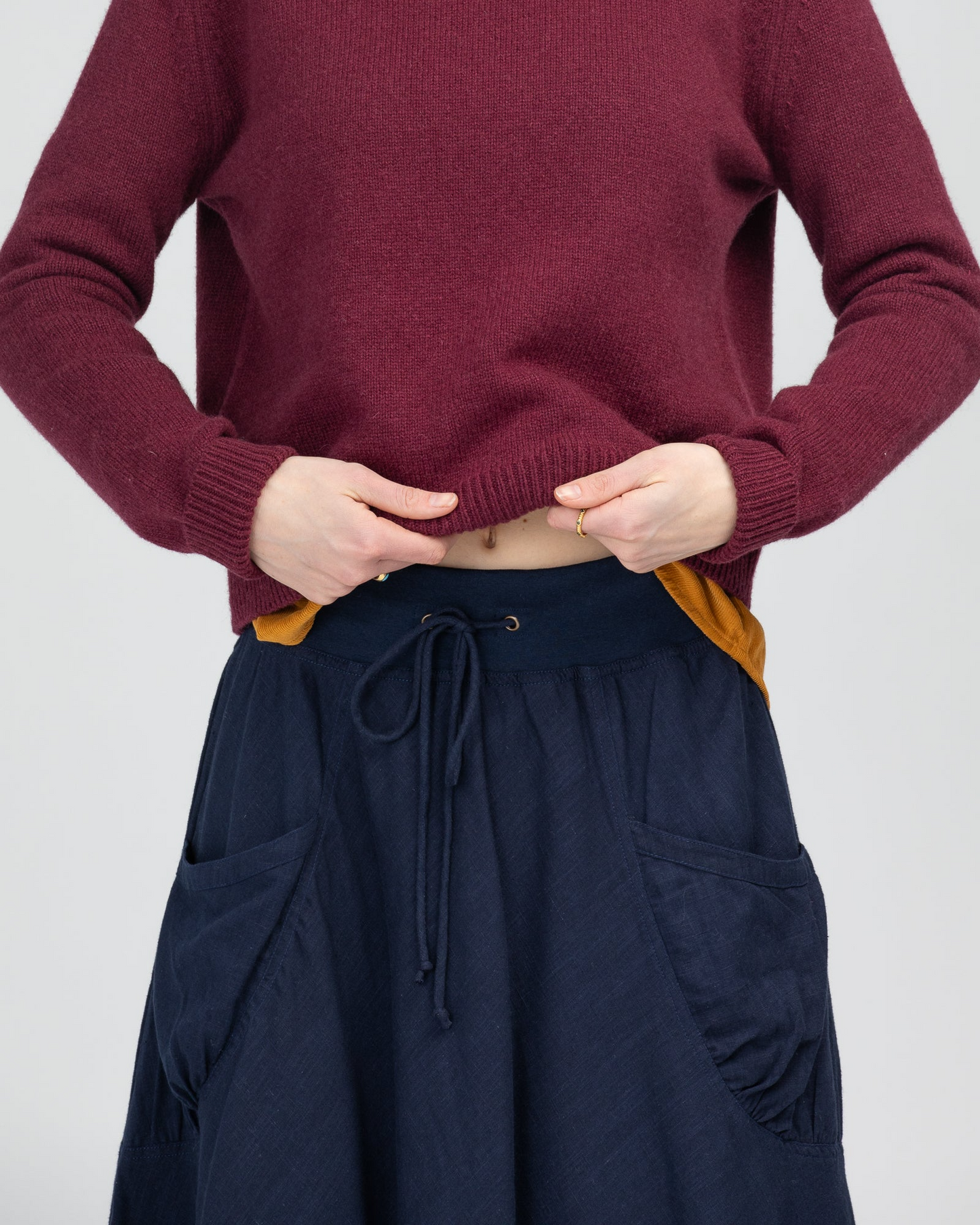 Boom Shankar Winter Guru Skirt - Navy