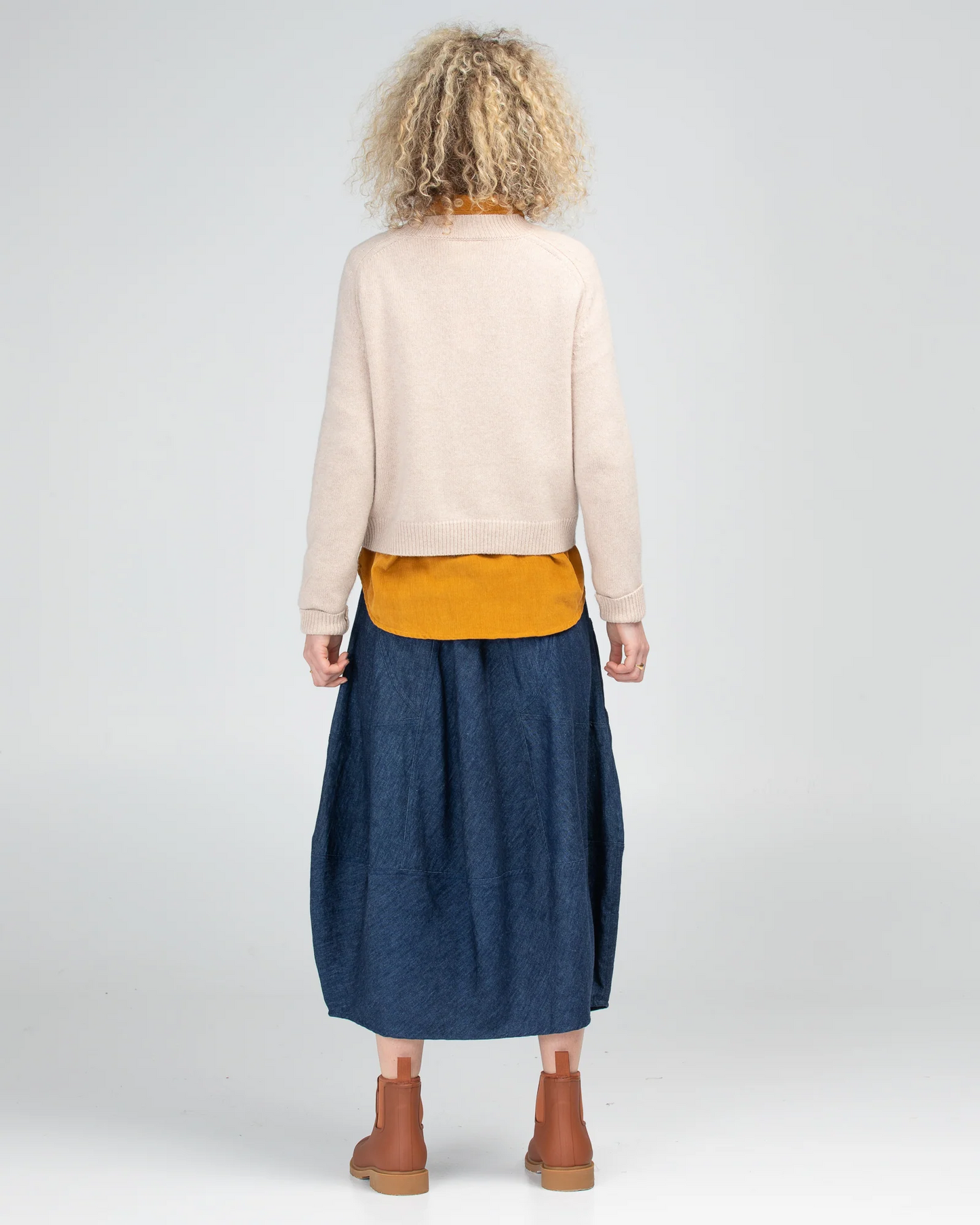 Boom Shankar Guru Skirt - Dark Denim