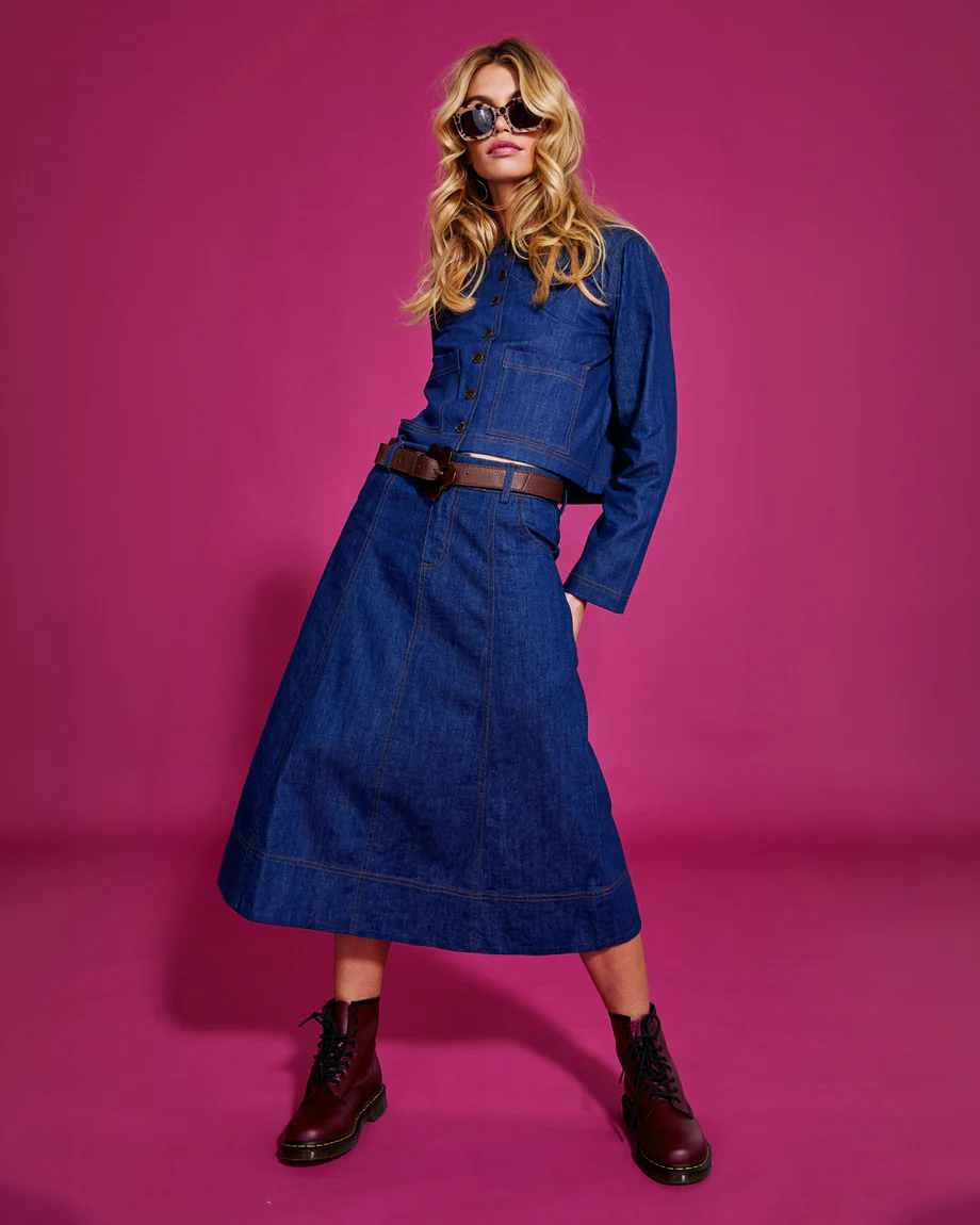 Boom Shankar Fumiko Jacket - Dark Denim