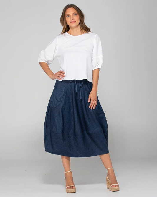 Boom Shankar Guru Skirt - Dark Denim