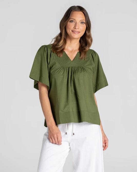 Boom Shankar Freya Top - Khaki