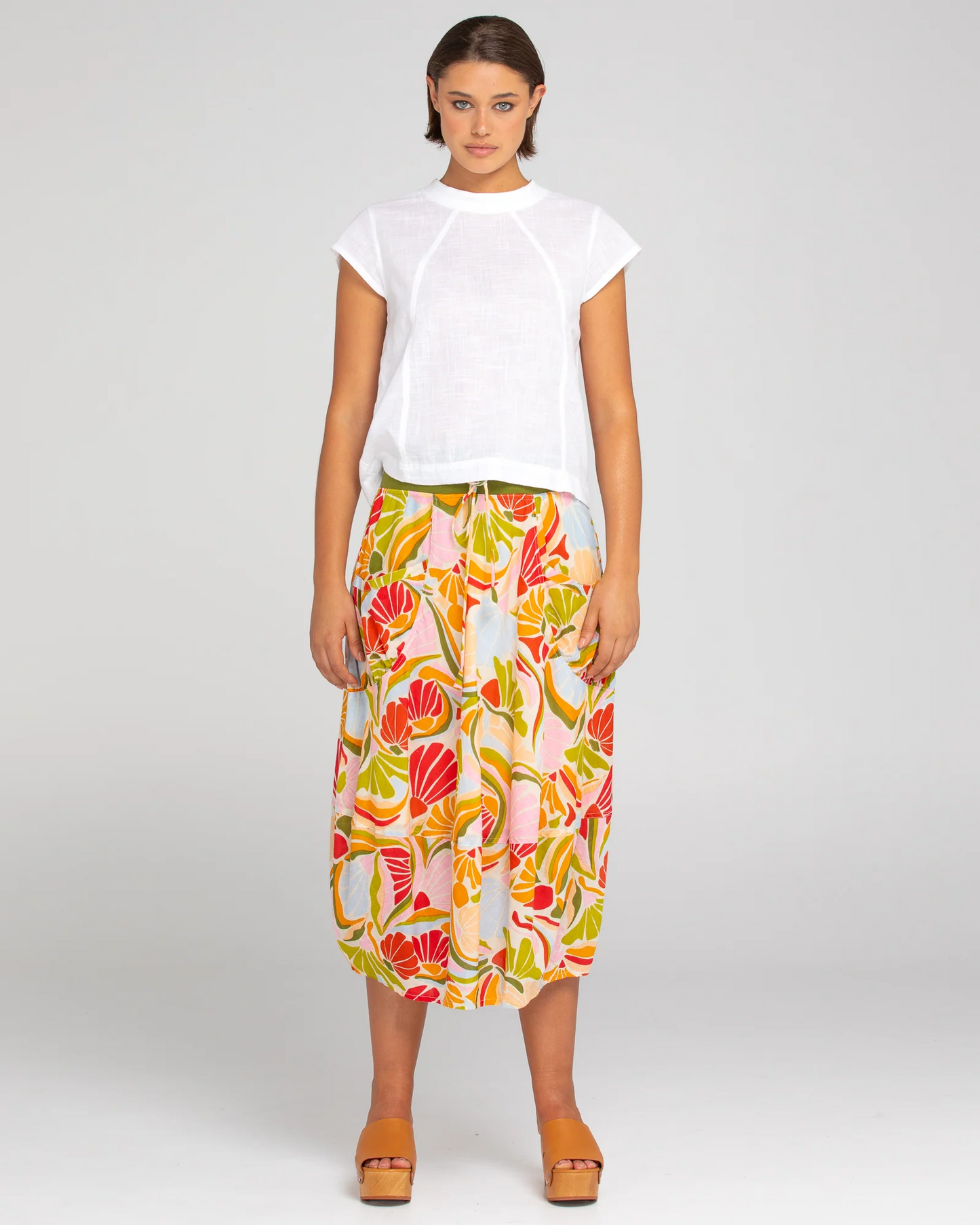 Boom Shankar Leaf Top - White