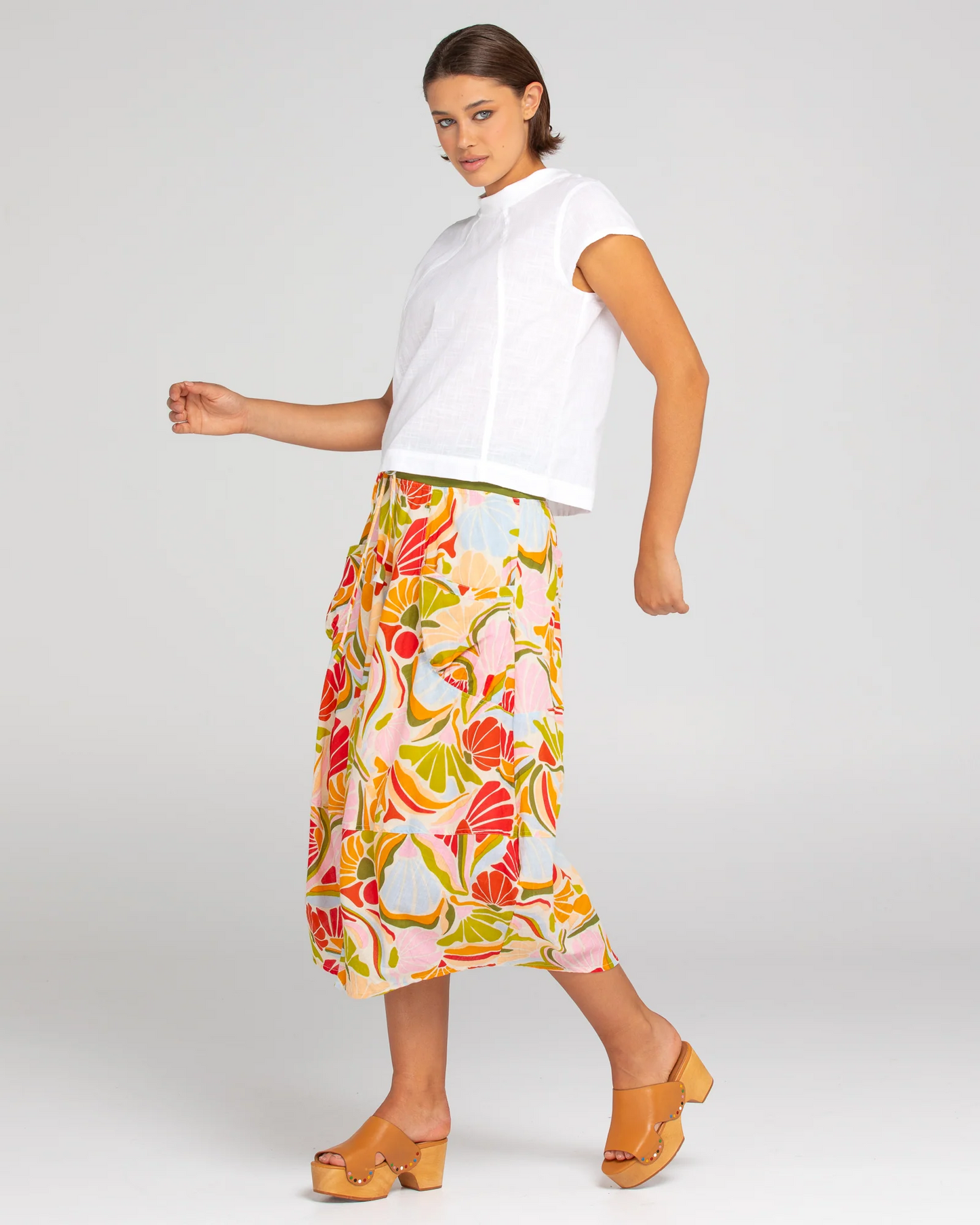 Boom Shankar Leaf Top - White