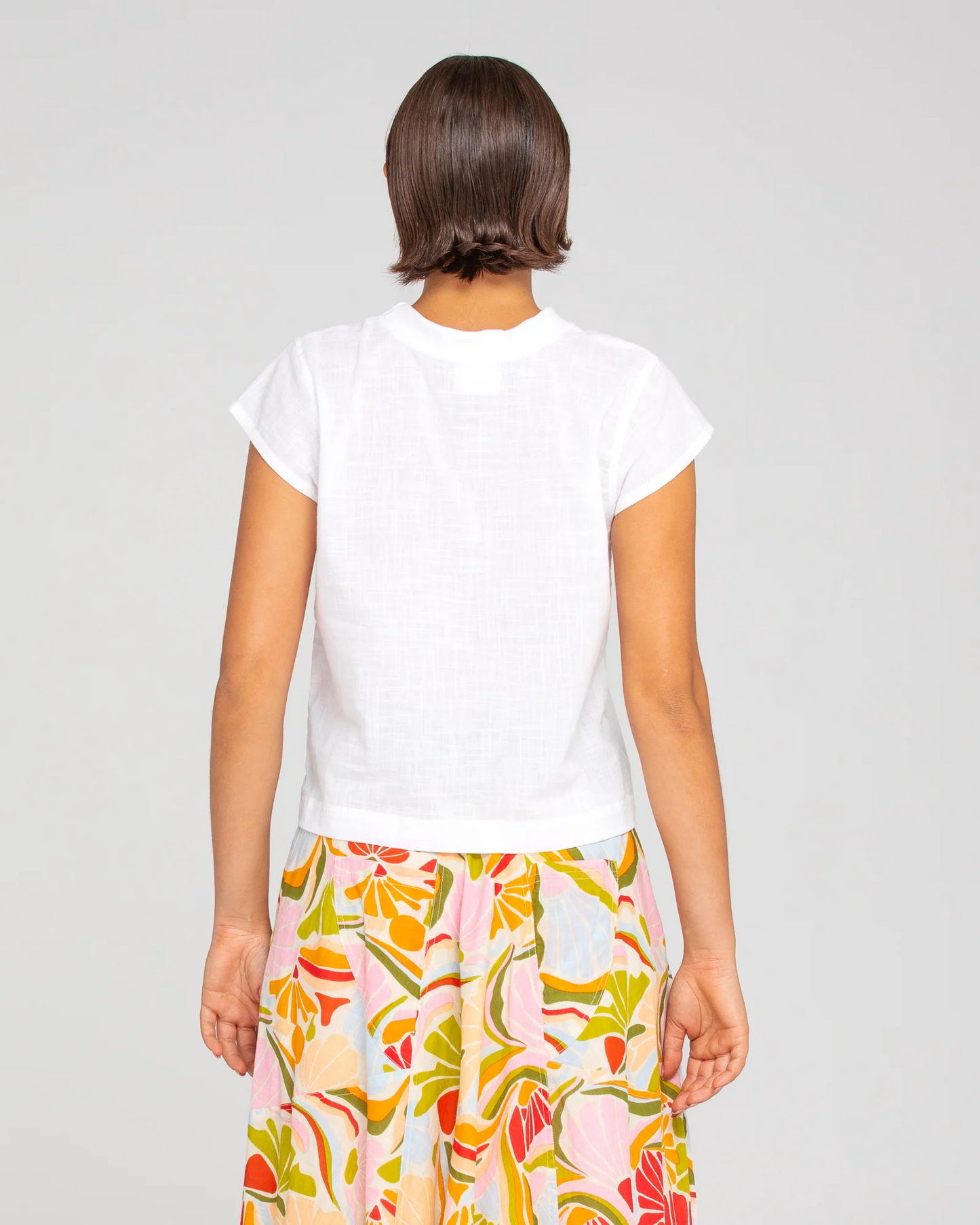 Boom Shankar Leaf Top - White