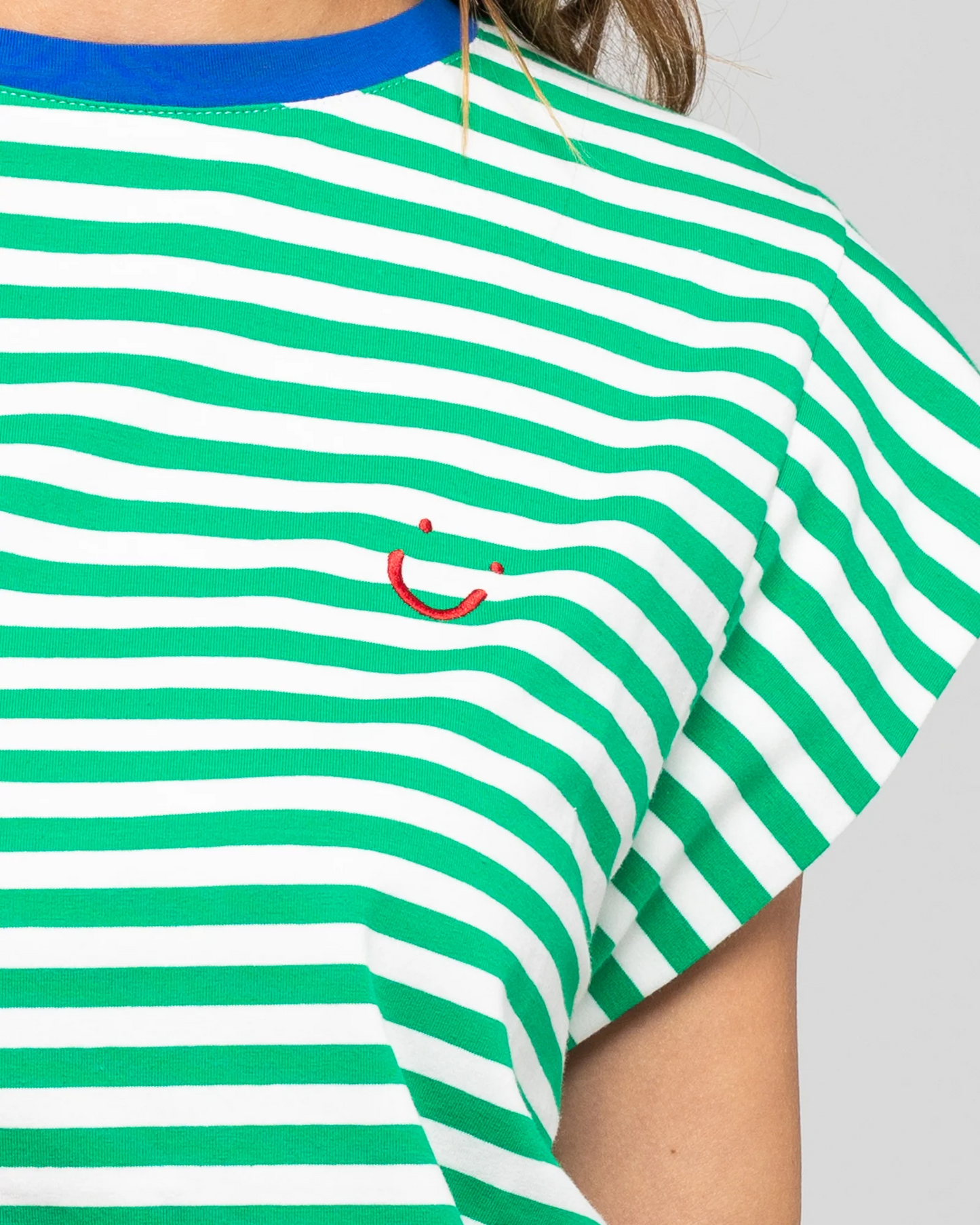 Boom Shankar Bellissimo Tee - Green Stripe