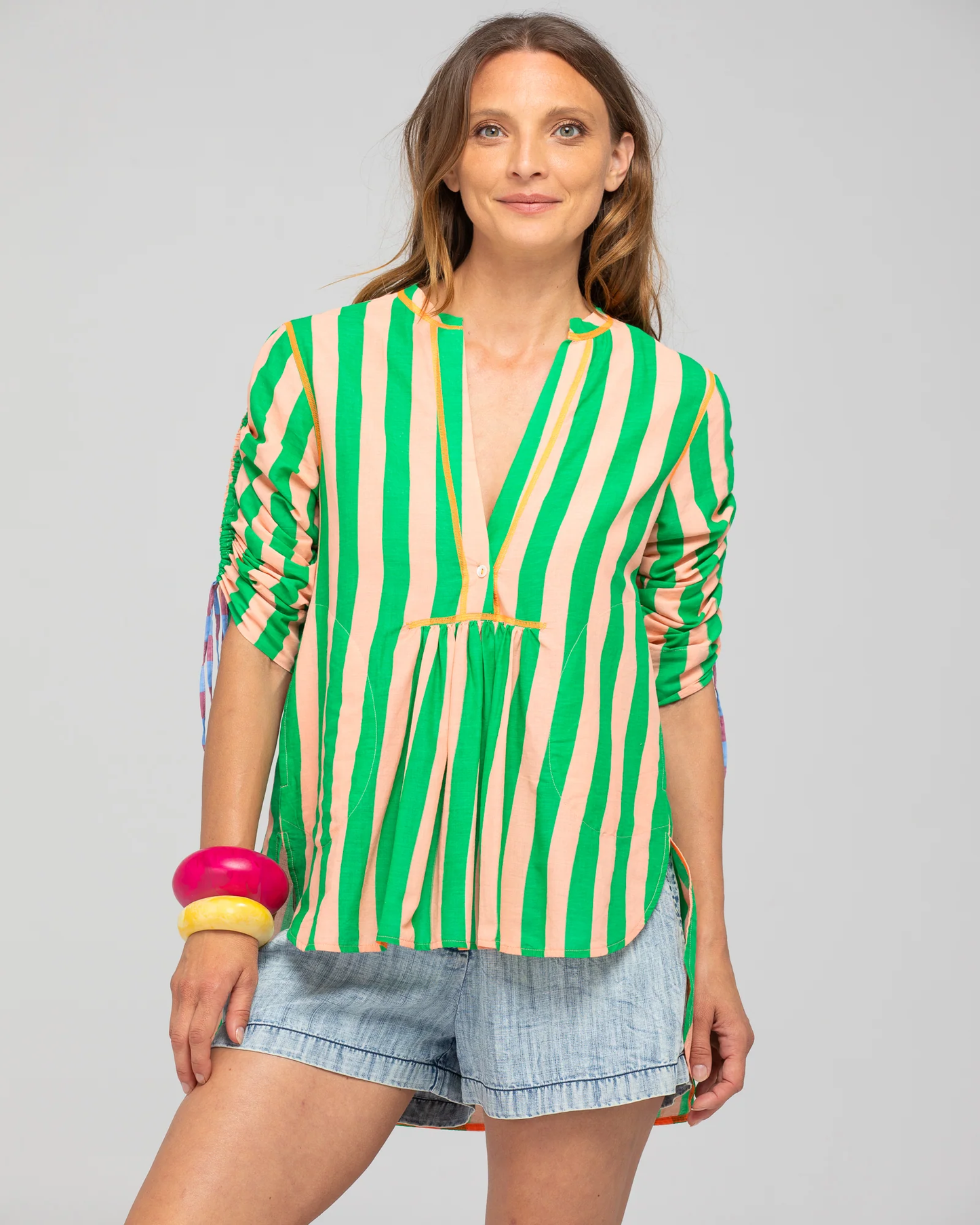 Boom Shankar Sana Top - Capri Peach