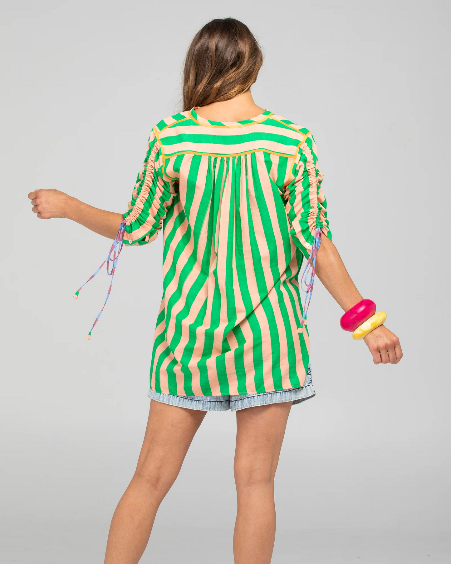 Boom Shankar Sana Top - Capri Peach