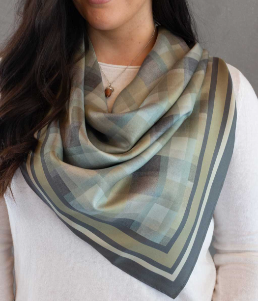 MM Linen Burton Silk Scarf Large
