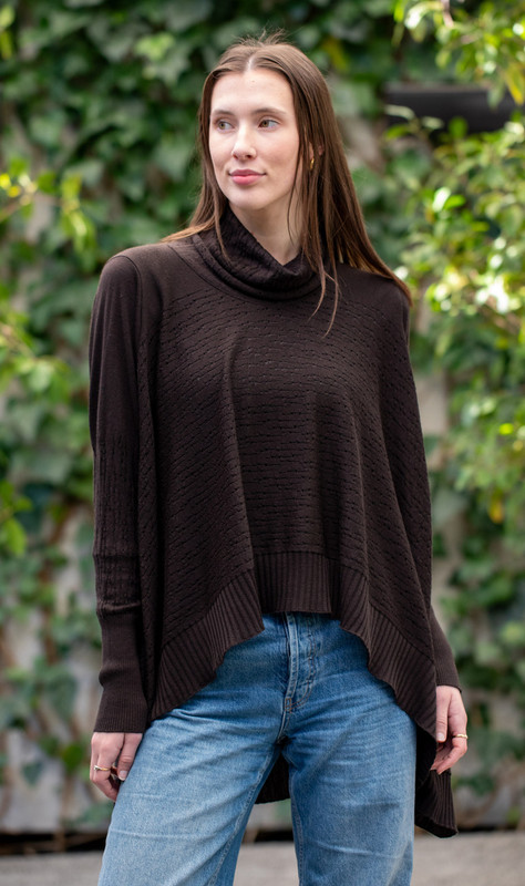 Country Laine The Nest Top - Cocoa