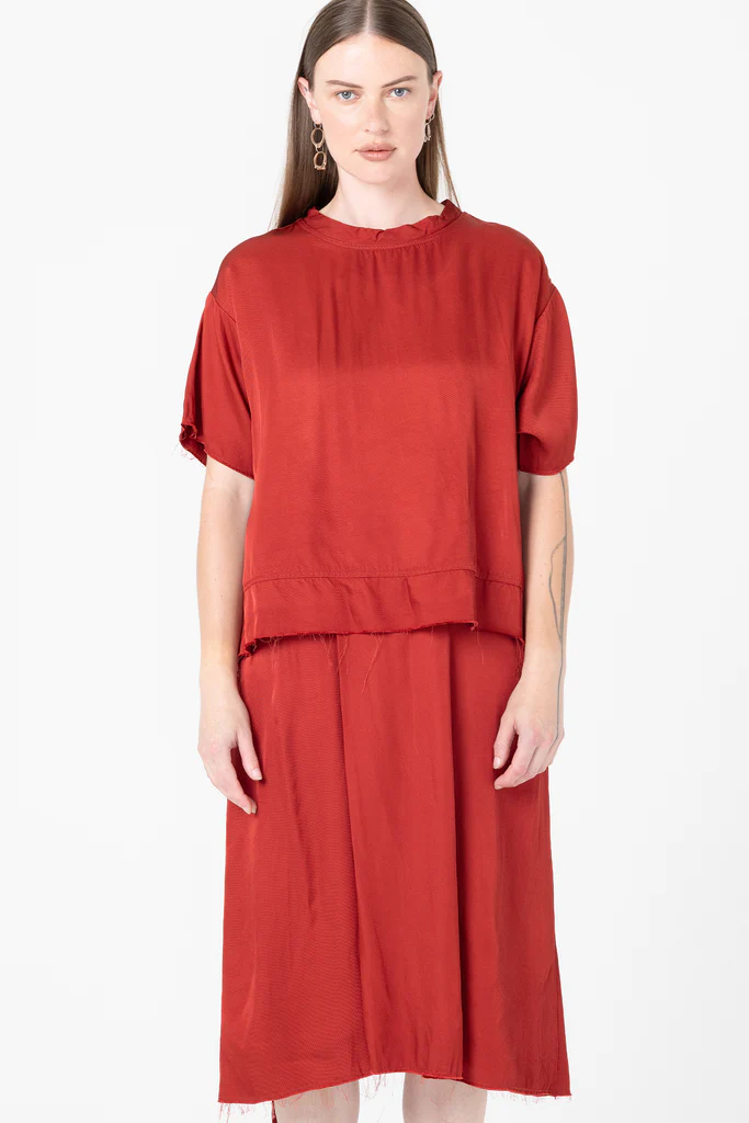 Company of Strangers Extension Dress - Brick