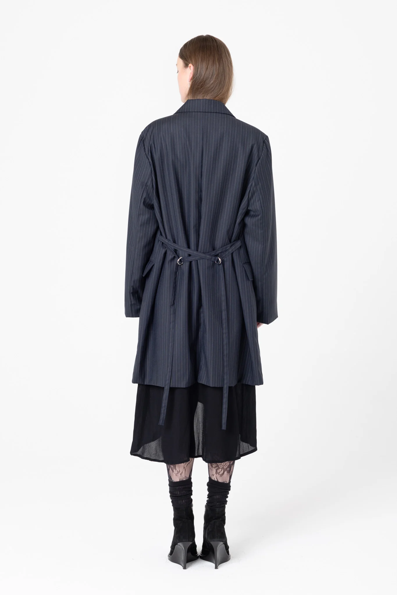 Company of Strangers Powersuit Jacket - Charcoal Stripe