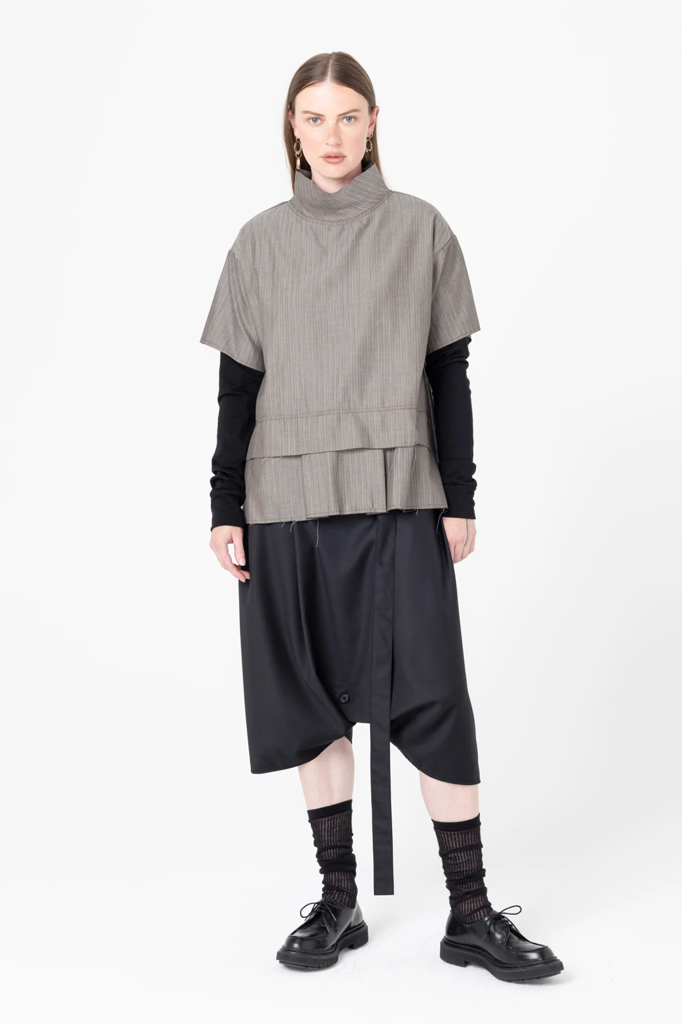 Company of Strangers Fax Tee - Tan Stripe