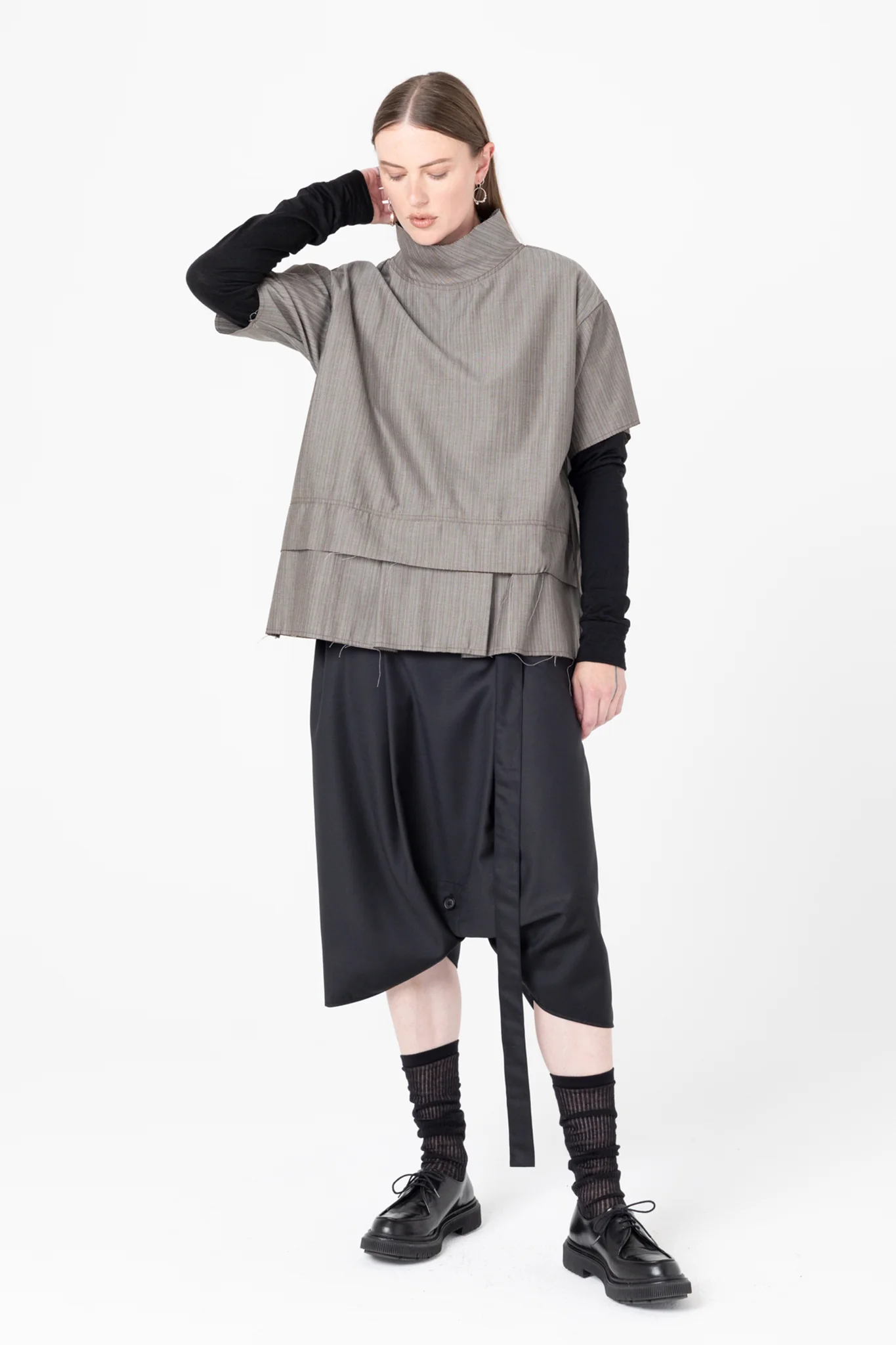 Company of Strangers Fax Tee - Tan Stripe