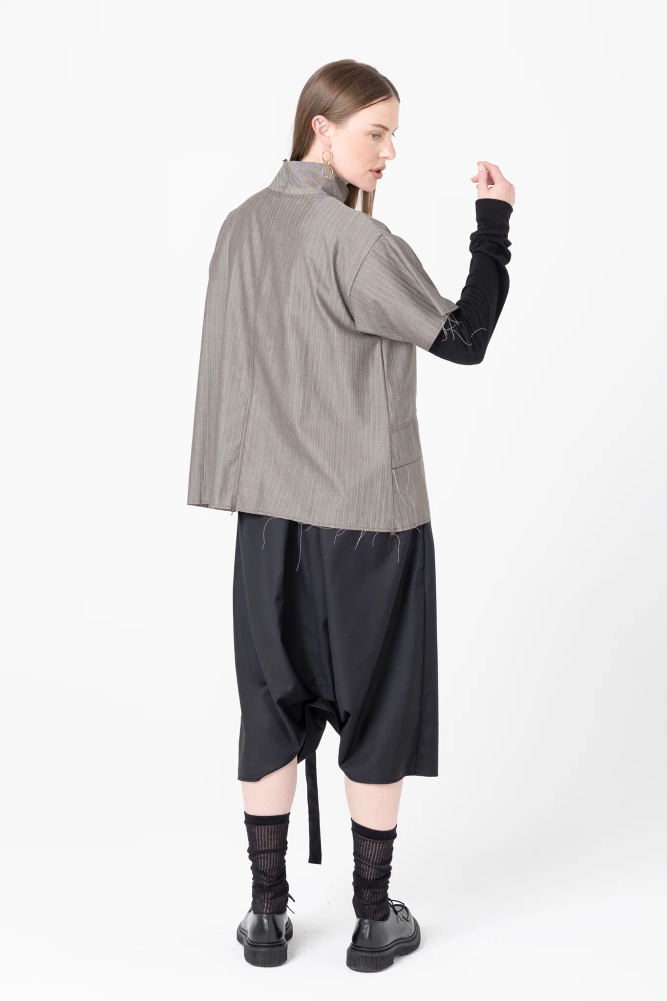 Company of Strangers Fax Tee - Tan Stripe