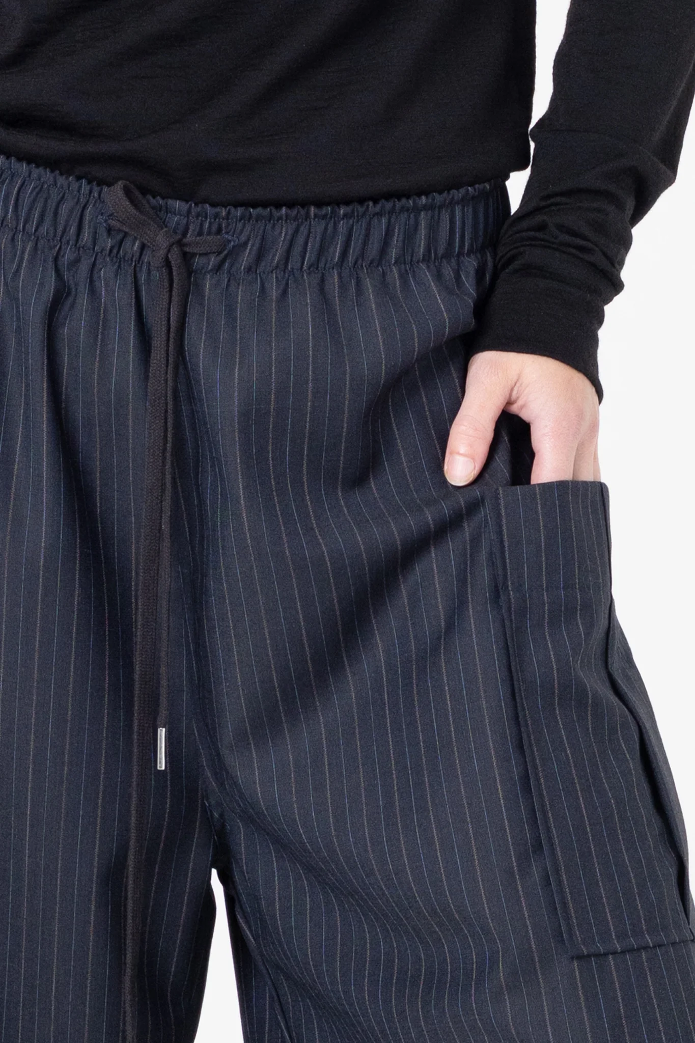 Company of Strangers Boredroom Trackie - Charcoal Stripe
