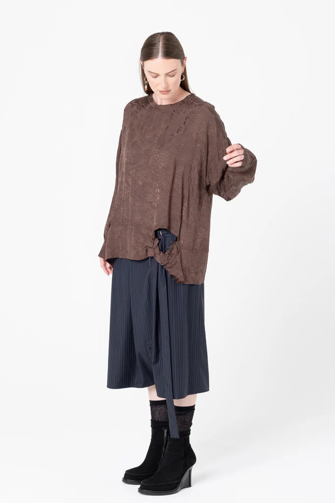 Company of Strangers Tangle Sweater - Cacao Jaquard