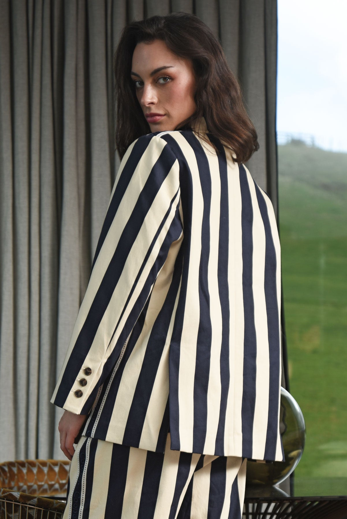 Cooper Cooper Club Blazer - Navy Stripe
