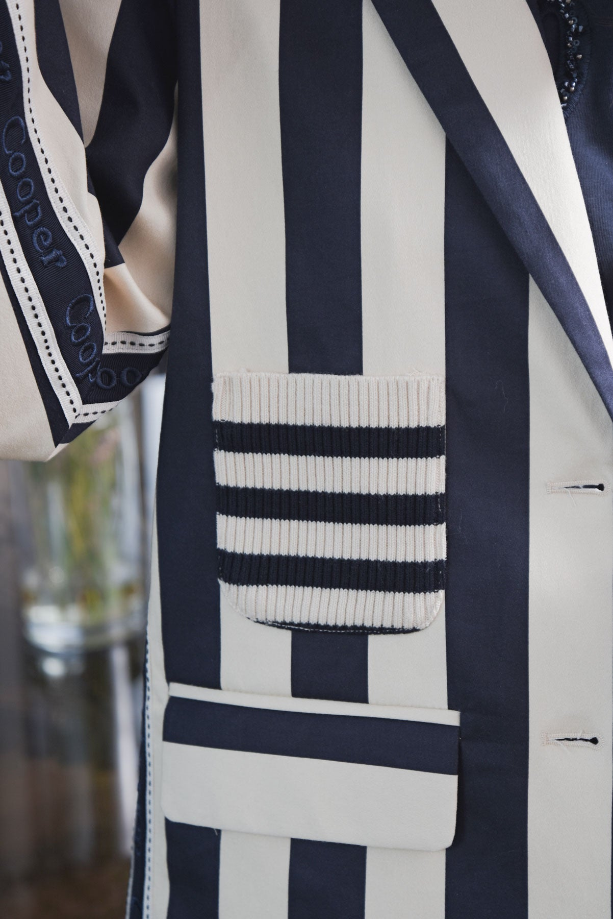 Cooper Cooper Club Blazer - Navy Stripe