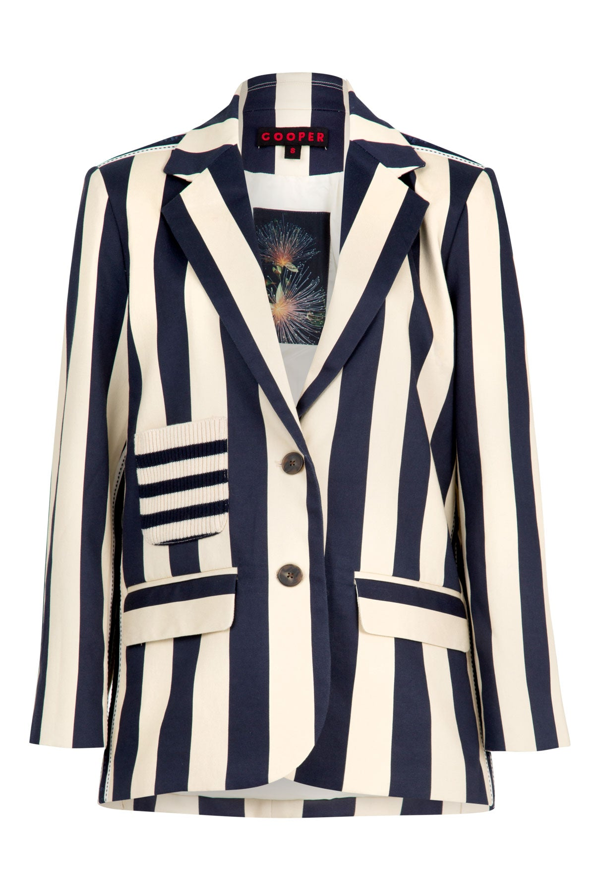 Cooper Cooper Club Blazer - Navy Stripe
