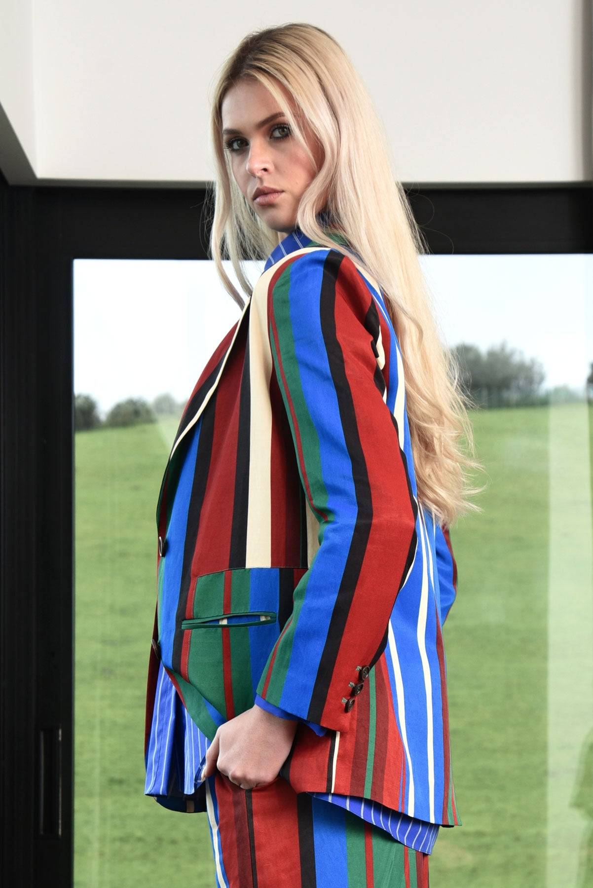 Cooper Stripe Lines Blazer - Stripe