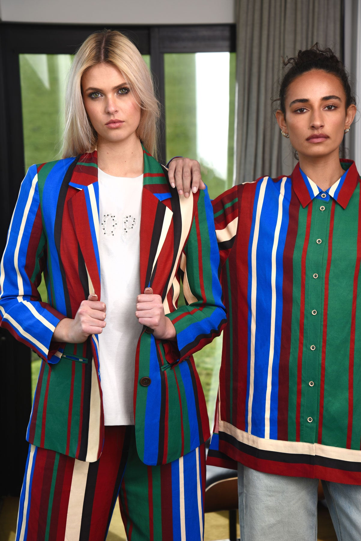 Cooper Stripe Lines Blazer - Stripe