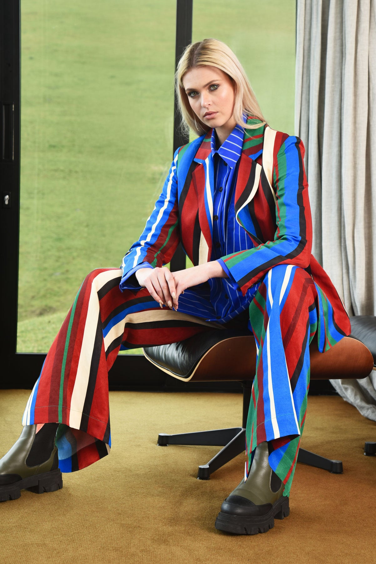 Cooper Stripe Lines Blazer - Stripe