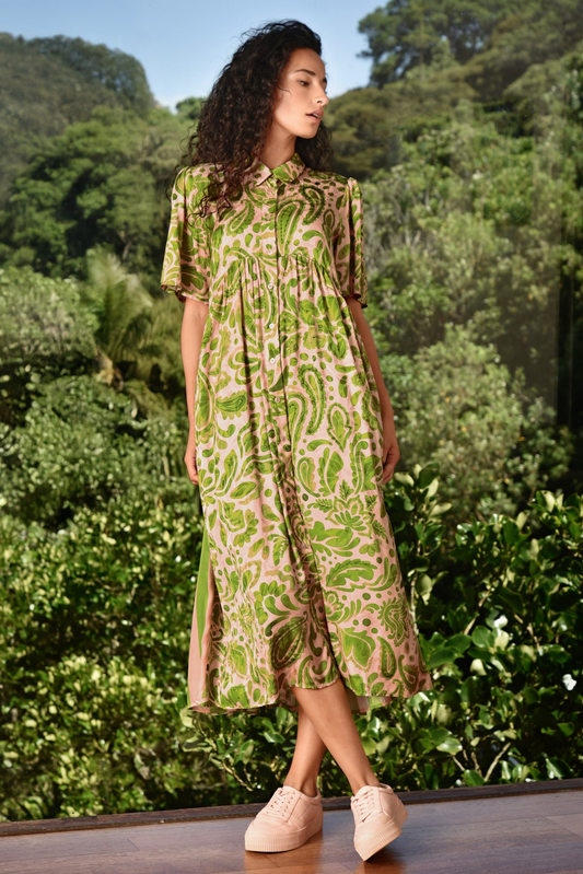 Cooper Made For Each Other Dress - Blush/Green Floral