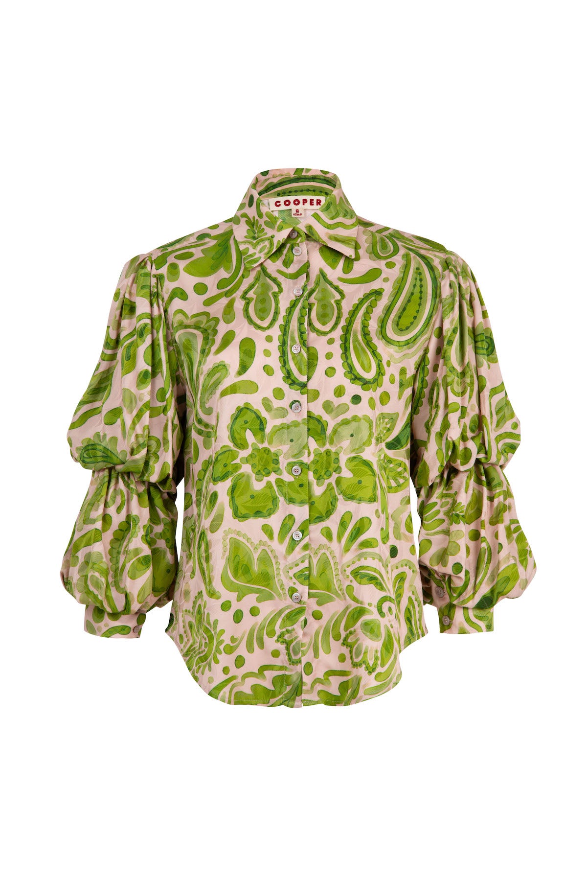 Cooper Pleat And Greet Top - Blush/Green Floral