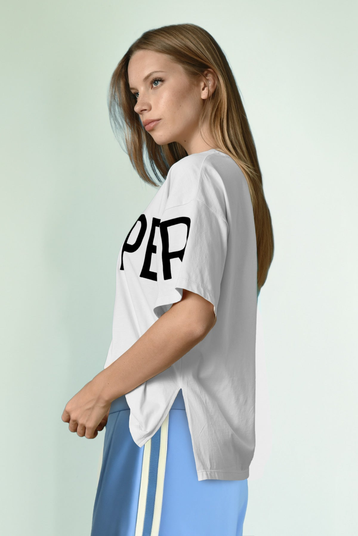 Cooper Left Hanging T-Shirt - White