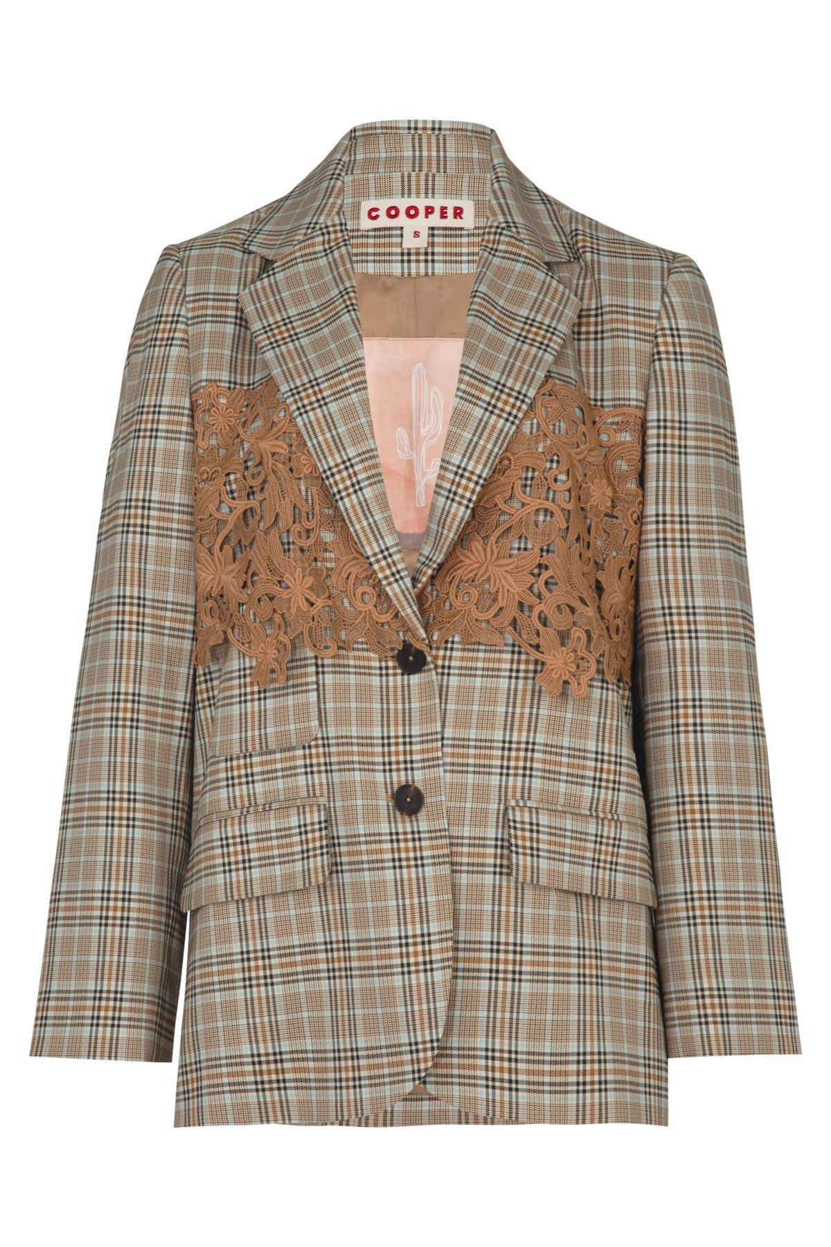 Cooper Lace The Day Jacket - Brown Check