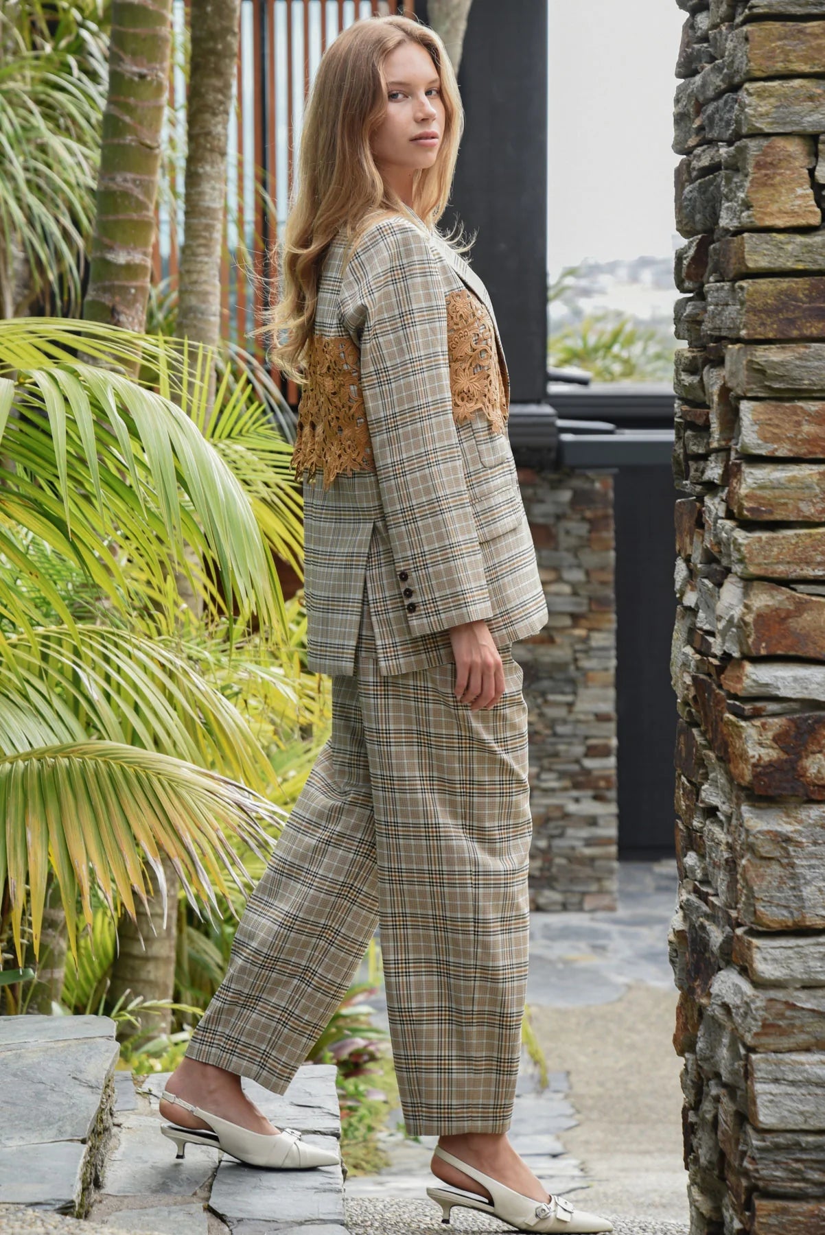 Cooper Off Track Pant - Brown Check