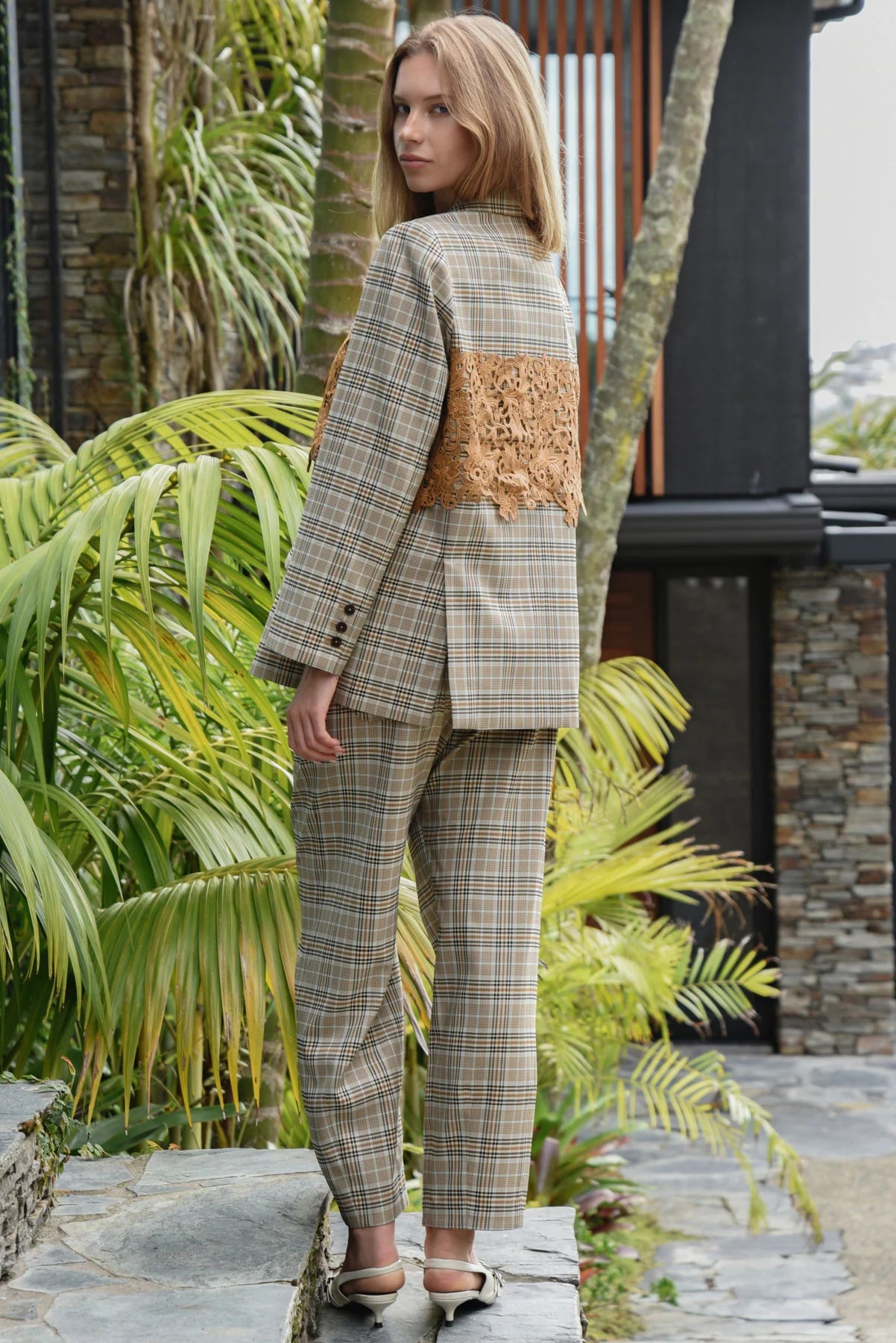 Cooper Off Track Pant - Brown Check