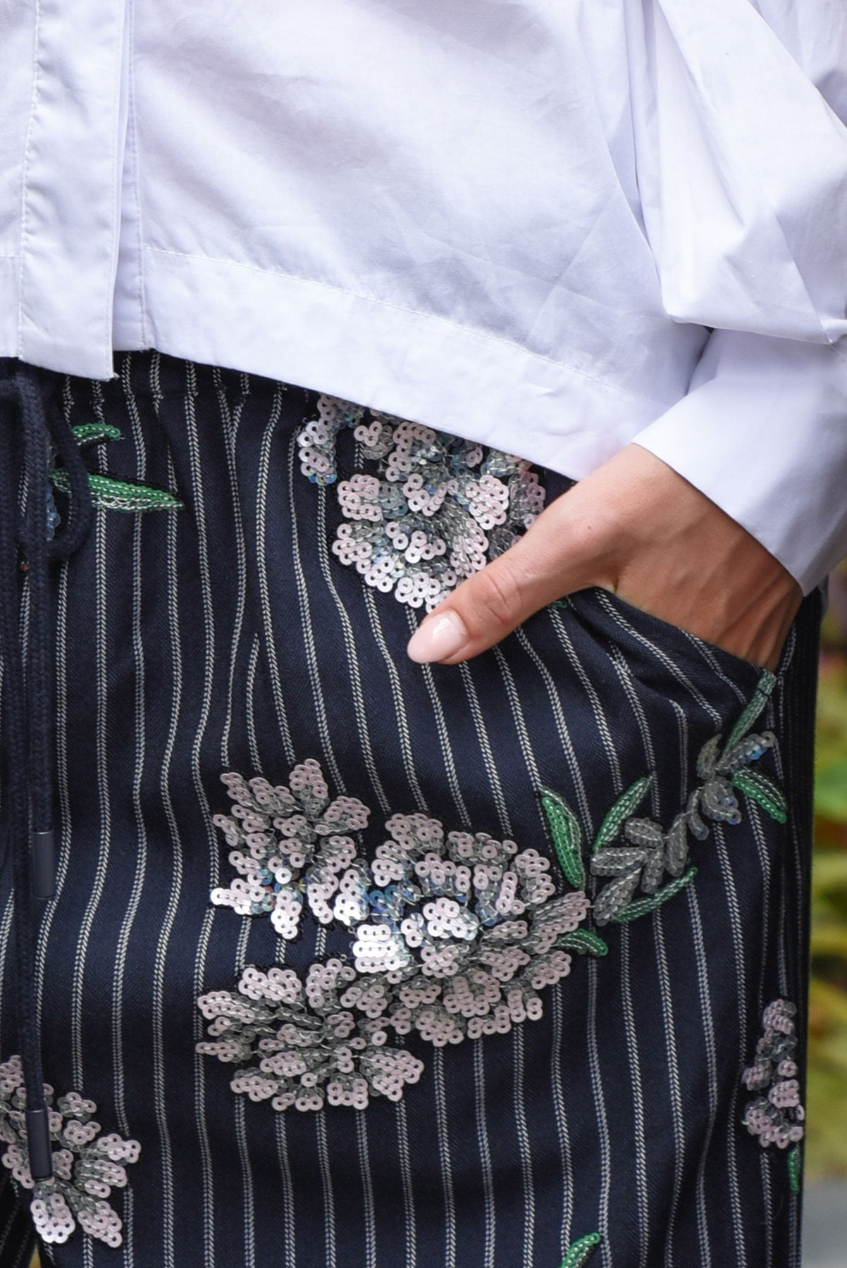 Cooper Seville Strolls Pant - Sequin Pinstripe
