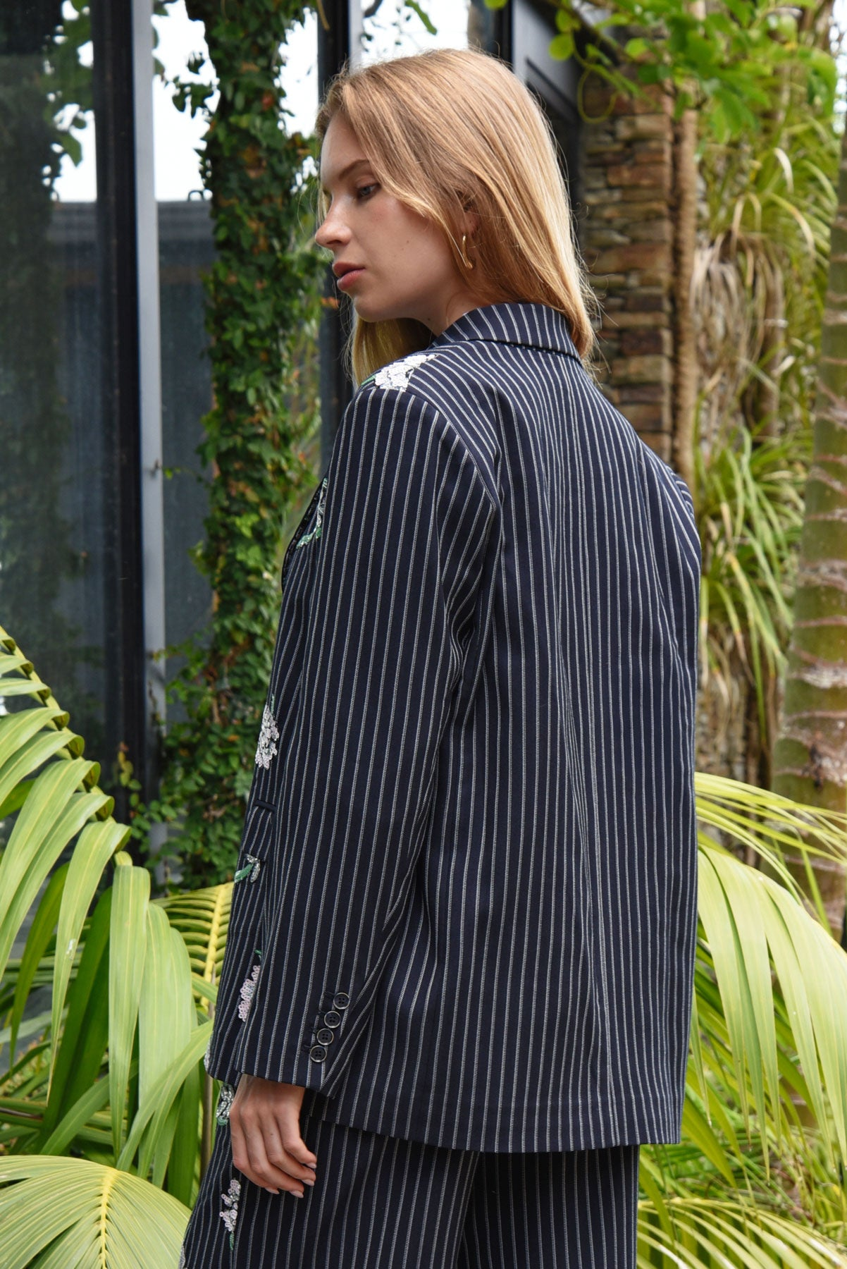 Cooper Suited For Fame Blazer - Sequin Pinstripe
