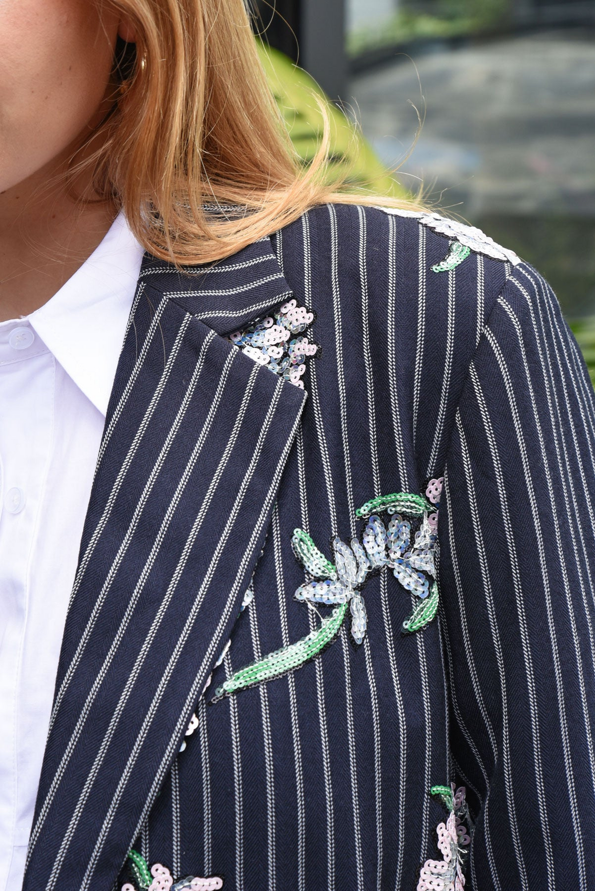 Cooper Suited For Fame Blazer - Sequin Pinstripe