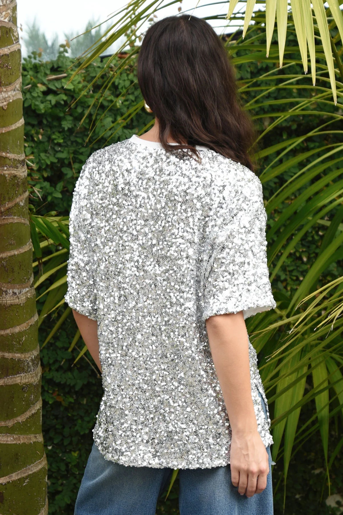 Cooper Shine Queens Top - Silver