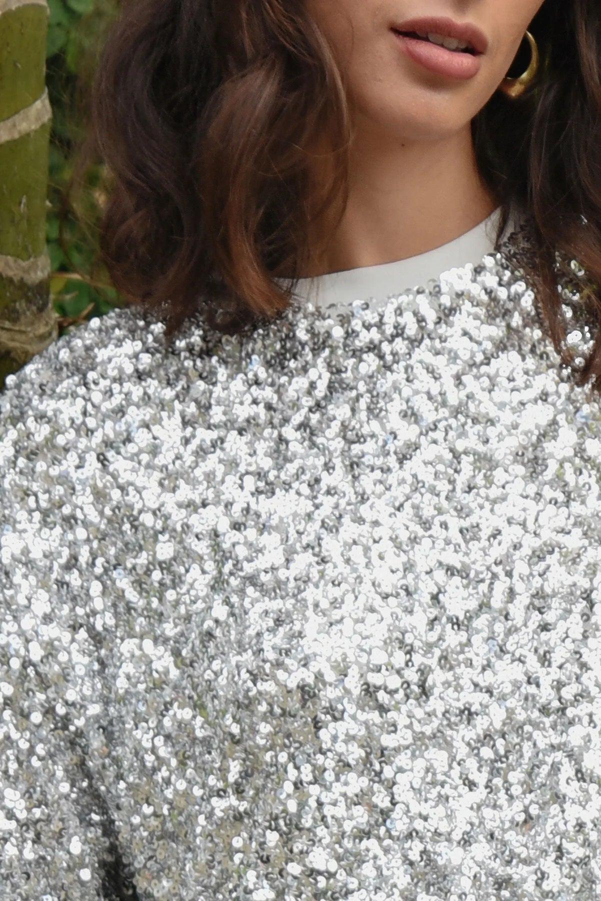 Cooper Shine Queens Top - Silver