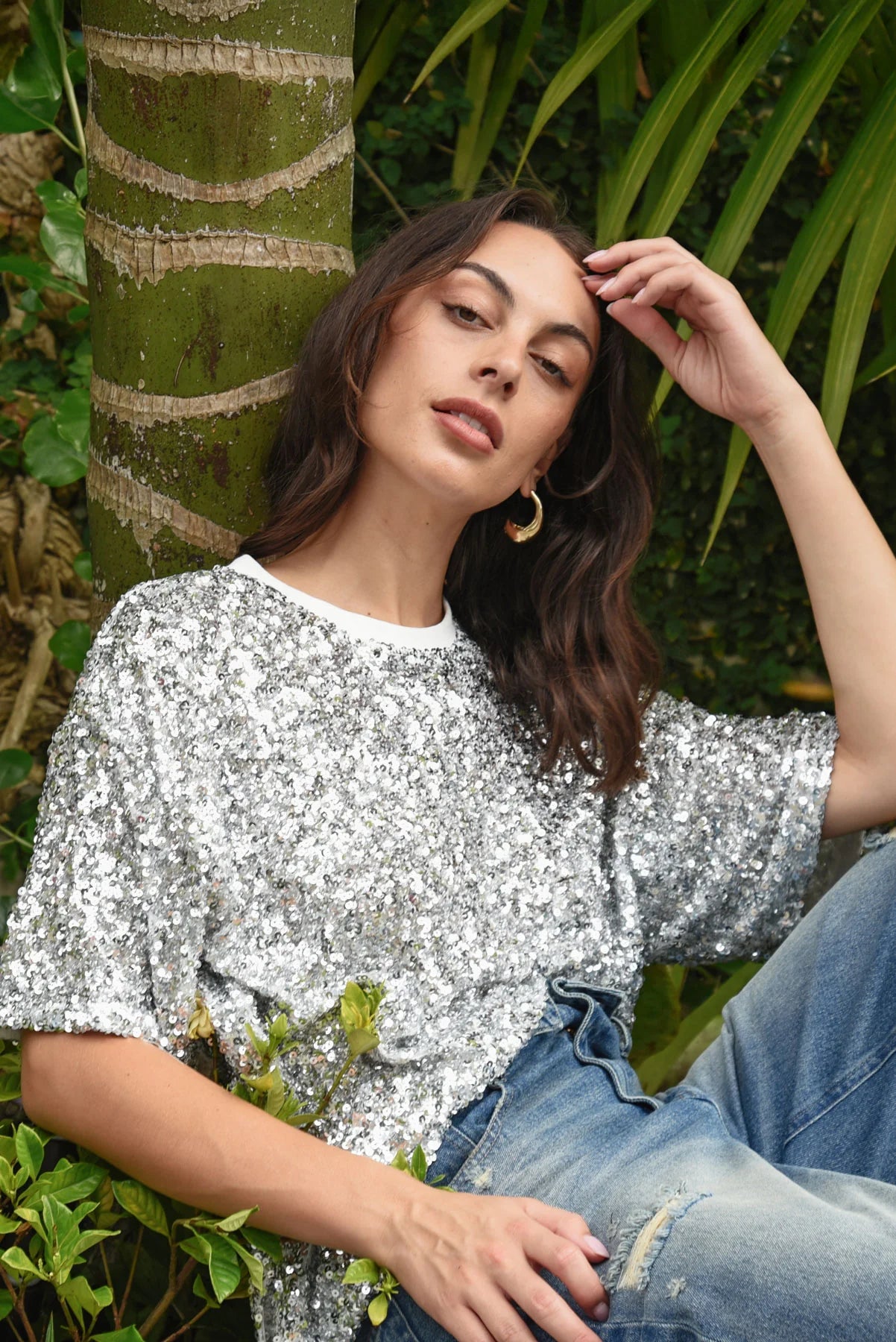 Cooper Shine Queens Top - Silver