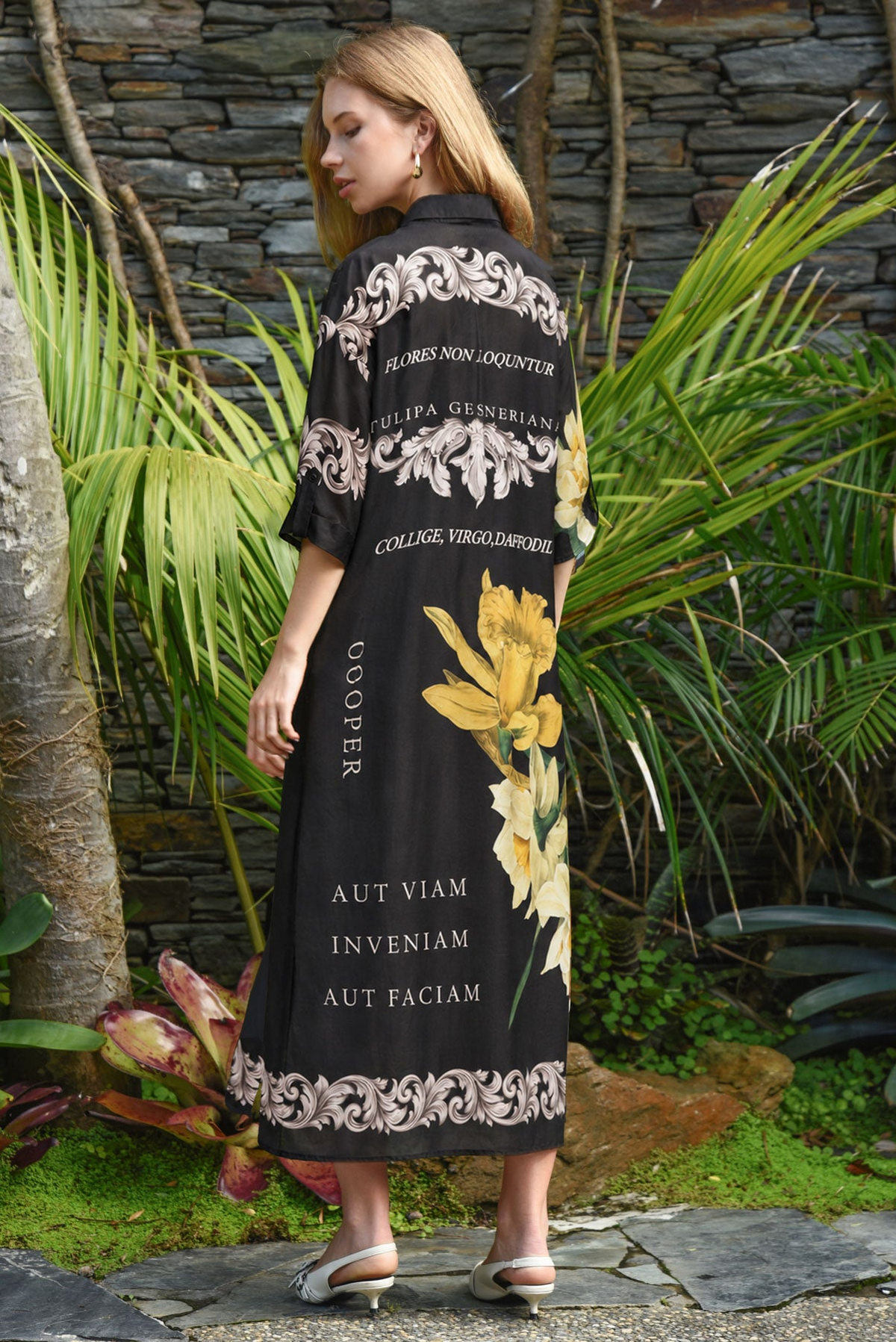 Cooper Brief Statement Dress - Latin Print