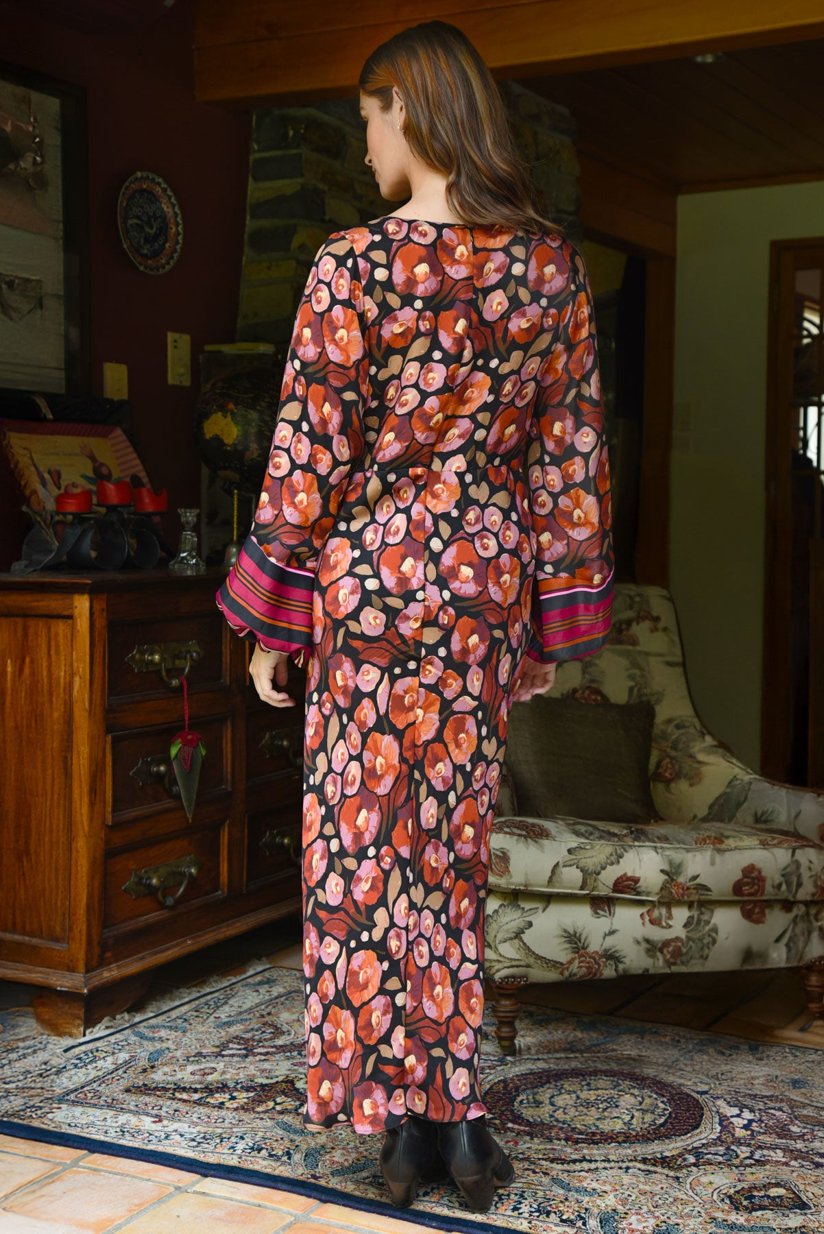Cooper Slip Through Dress - Pink Multi Floral